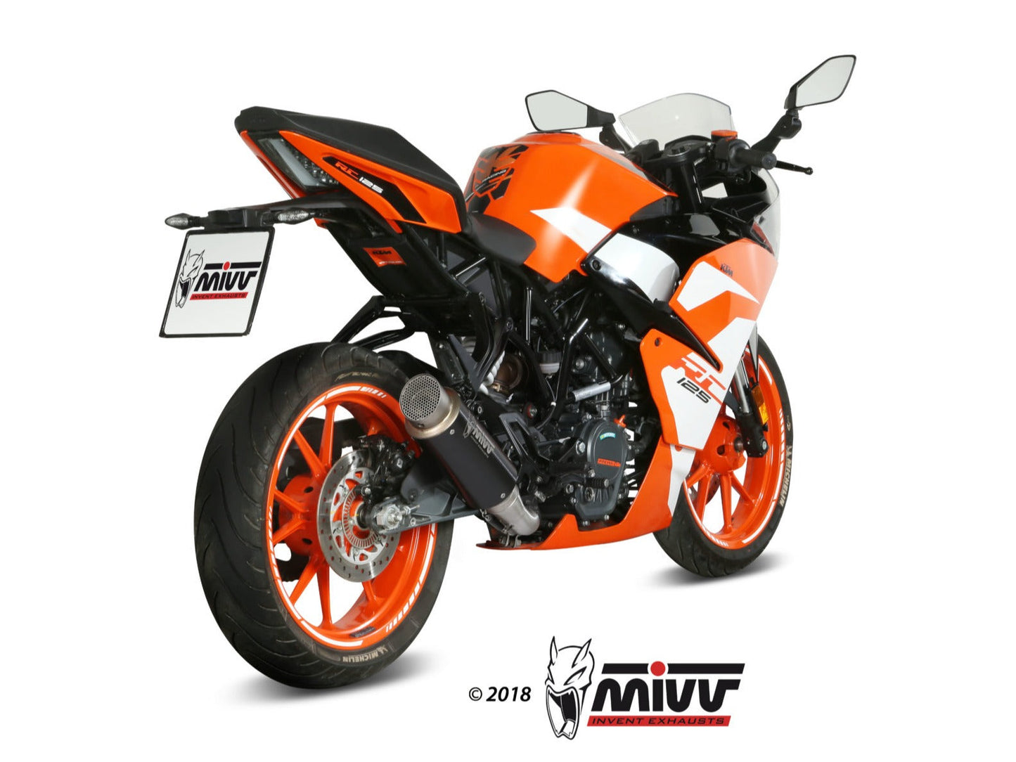 MIVV KT.019 KTM 125/390 DUKE / 125/390 RC ( 2017 / 20 ) Slip-on Exhaust "GP Pro" ( black; approved) – Accessories in the 2WheelsHero Motorcycle Aftermarket Accessories and Parts Online Shop