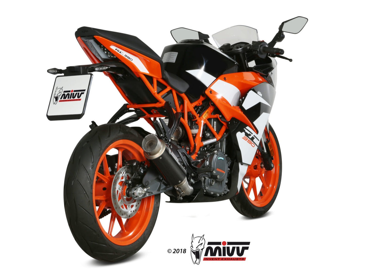MIVV KT.019 KTM 125/390 DUKE / 125/390 RC ( 2017 / 20 ) Slip-on Exhaust "GP Pro" ( carbon; approved) – Accessories in the 2WheelsHero Motorcycle Aftermarket Accessories and Parts Online Shop