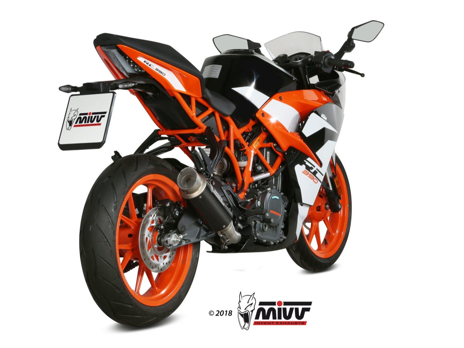 MIVV KT.019 KTM 125/390 DUKE / 125/390 RC ( 2017 / 20 ) Slip-on Exhaust "GP Pro" ( carbon; approved) – Accessories in the 2WheelsHero Motorcycle Aftermarket Accessories and Parts Online Shop