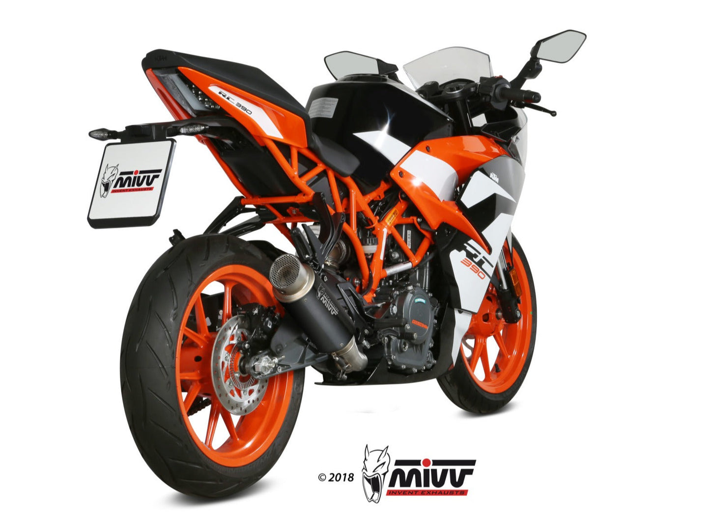 MIVV KT.019 KTM 125/390 DUKE / 125/390 RC ( 2017 / 20 ) Slip-on Exhaust "GP Pro" ( black; approved) – Accessories in the 2WheelsHero Motorcycle Aftermarket Accessories and Parts Online Shop