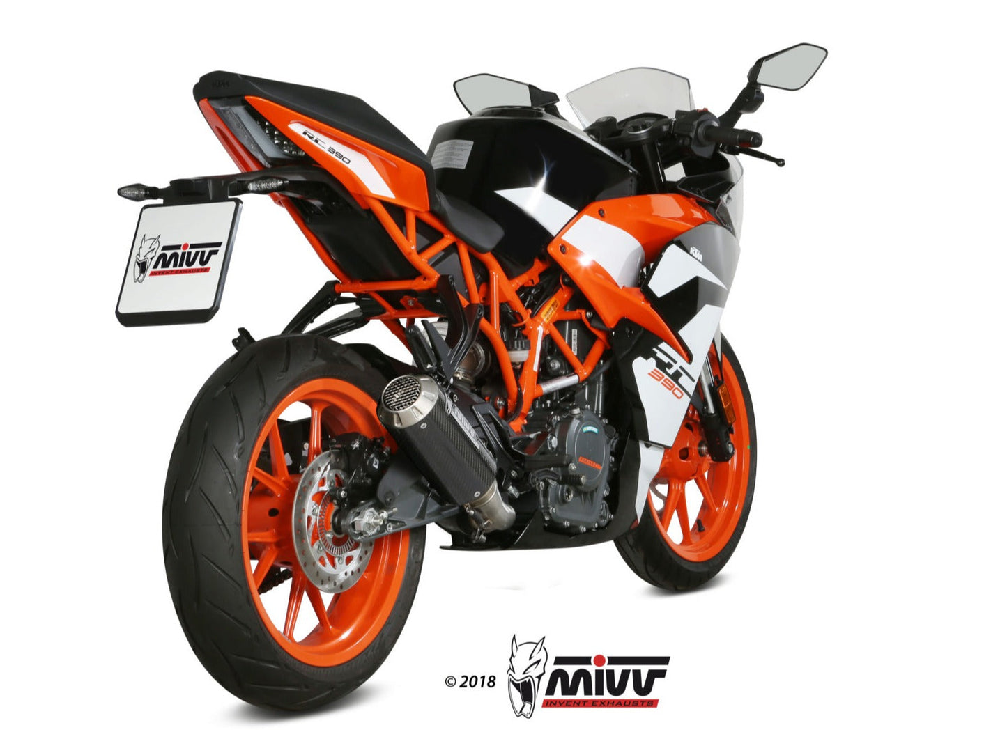 MIVV KT.019 KTM 125/390 DUKE / 125/390 RC ( 2017 / 20 ) Slip-on Exhaust "MK3" ( carbon; not approved) – Accessories in the 2WheelsHero Motorcycle Aftermarket Accessories and Parts Online Shop