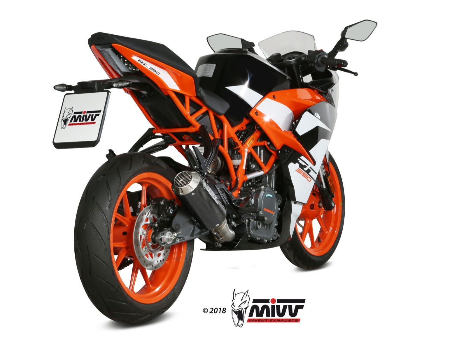 MIVV KT.019 KTM 125/390 DUKE / 125/390 RC ( 2017 / 20 ) Slip-on Exhaust "MK3" ( carbon; not approved) – Accessories in the 2WheelsHero Motorcycle Aftermarket Accessories and Parts Online Shop