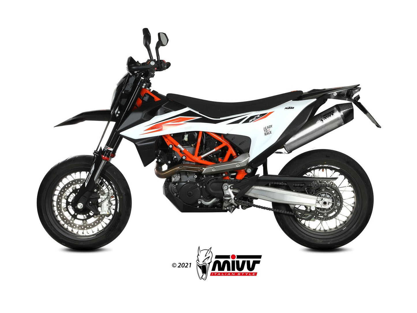 MIVV M.KT.031 KTM 690 Enduro R / SMC R (19/20) Slip-on Exhaust "STR-1" (stainless steel; approved) – Accessories in the 2WheelsHero Motorcycle Aftermarket Accessories and Parts Online Shop