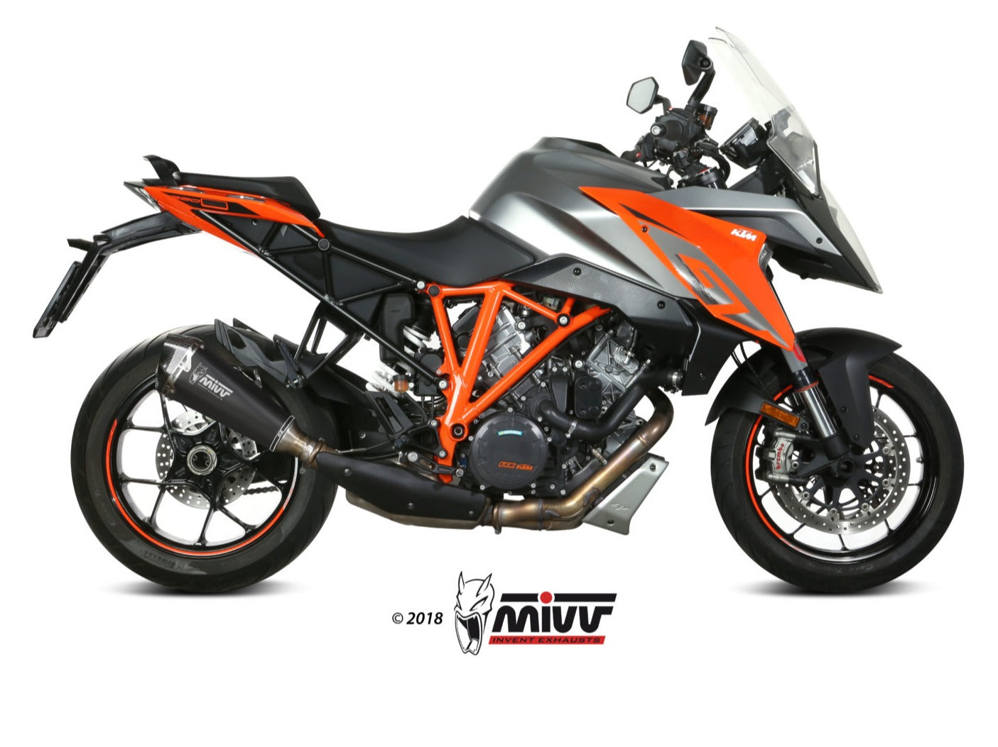 MIVV KT.018 KTM 1290 SUPERDUKE GT ( 2016+ ) Slip-on Exhaust "Delta Race" ( black; approved) – Accessories in the 2WheelsHero Motorcycle Aftermarket Accessories and Parts Online Shop