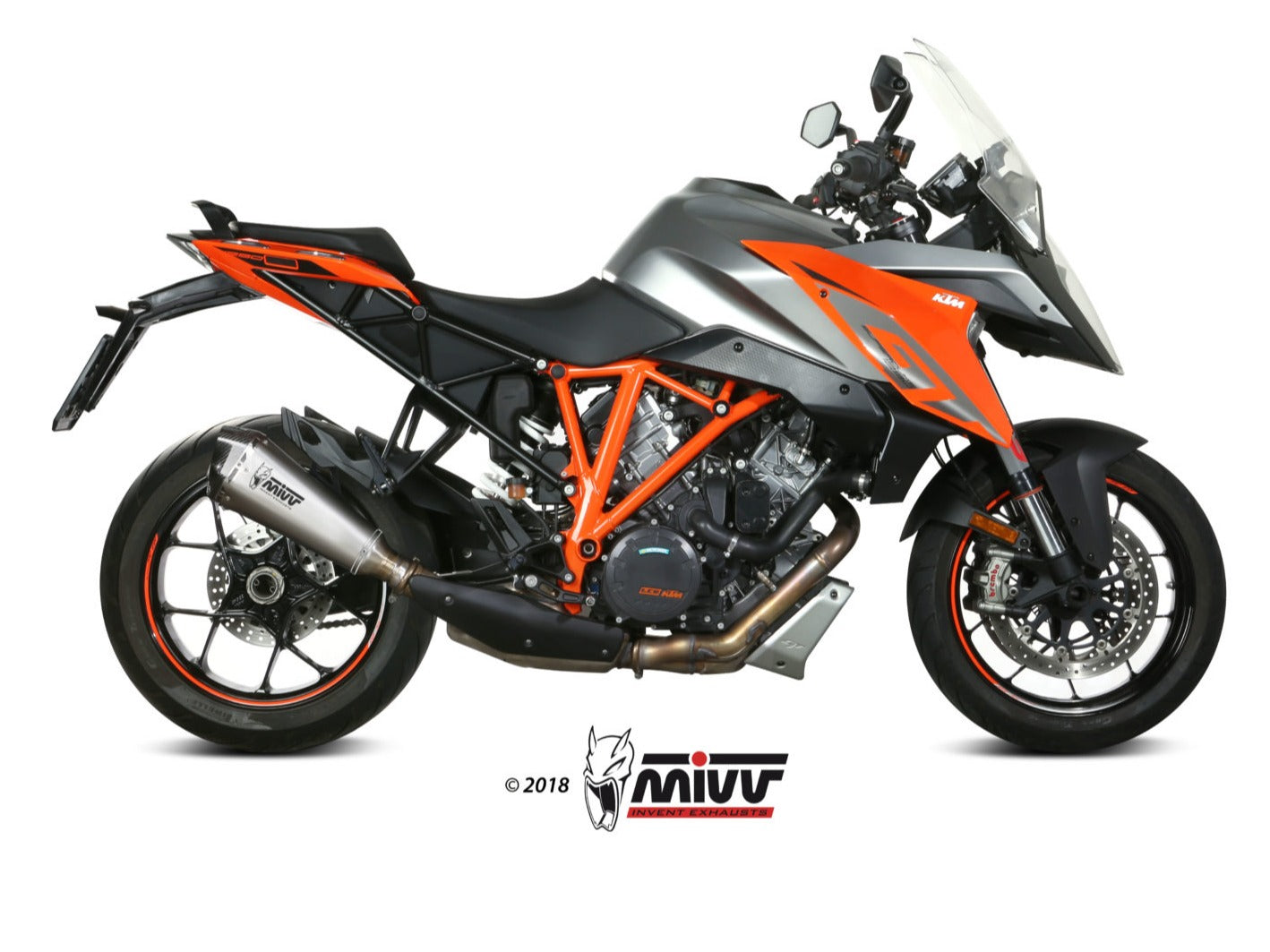 MIVV KT.018 KTM 1290 SUPERDUKE GT ( 2016+ ) Slip-on Exhaust "Delta Race" (stainless steel; approved) – Accessories in the 2WheelsHero Motorcycle Aftermarket Accessories and Parts Online Shop