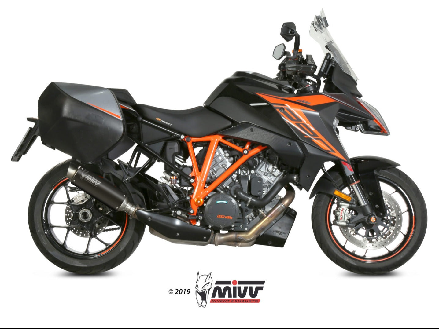 MIVV KT.018 KTM 1290 SUPERDUKE GT ( 2016+ ) Slip-on Exhaust "GP Pro" ( black; approved) – Accessories in the 2WheelsHero Motorcycle Aftermarket Accessories and Parts Online Shop