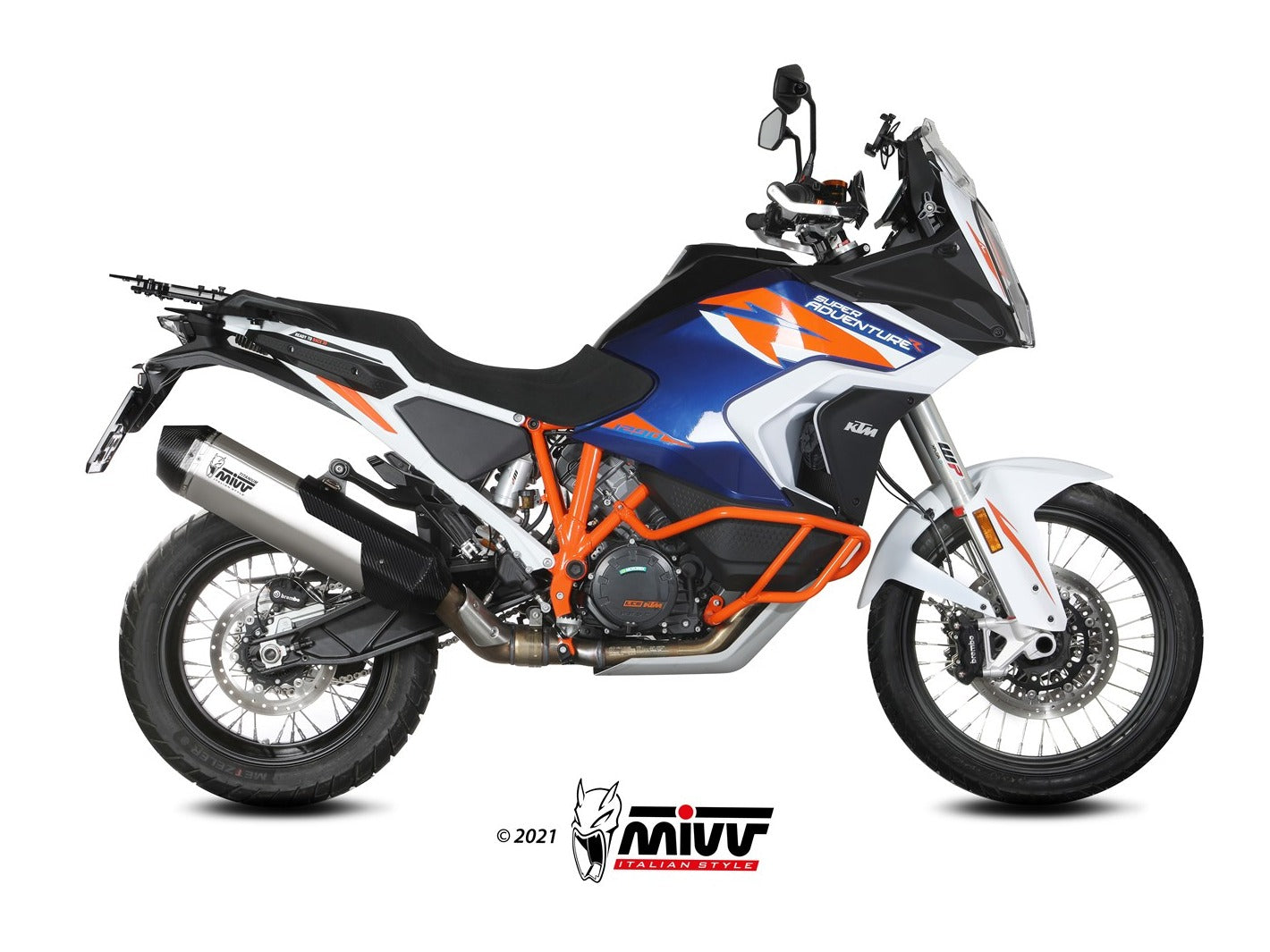 MIVV KT.027 KTM 1290 SUPER ADVENTURE / R / S / T ( 2021+ ) Slip-on Exhaust "Speed Edge" ( titanium; approved) – Accessories in the 2WheelsHero Motorcycle Aftermarket Accessories and Parts Online Shop