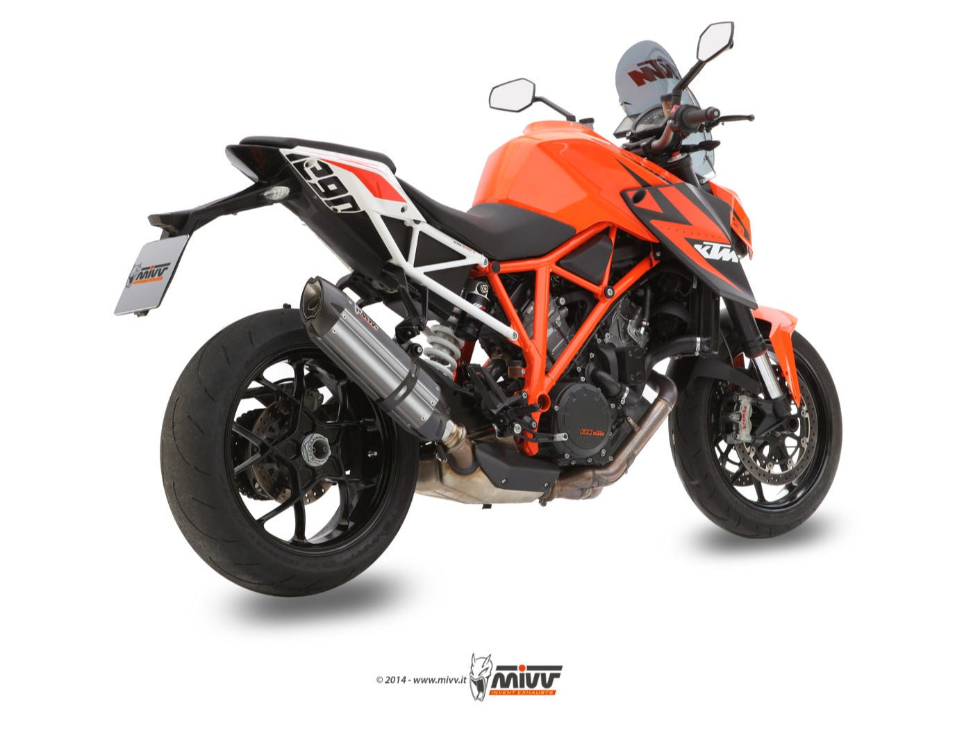 MIVV KT.014 KTM 1290 SUPERDUKE ( 2014 / 16 ) Slip-on Exhaust "Suono" ( stainless steel; approved) – Accessories in the 2WheelsHero Motorcycle Aftermarket Accessories and Parts Online Shop