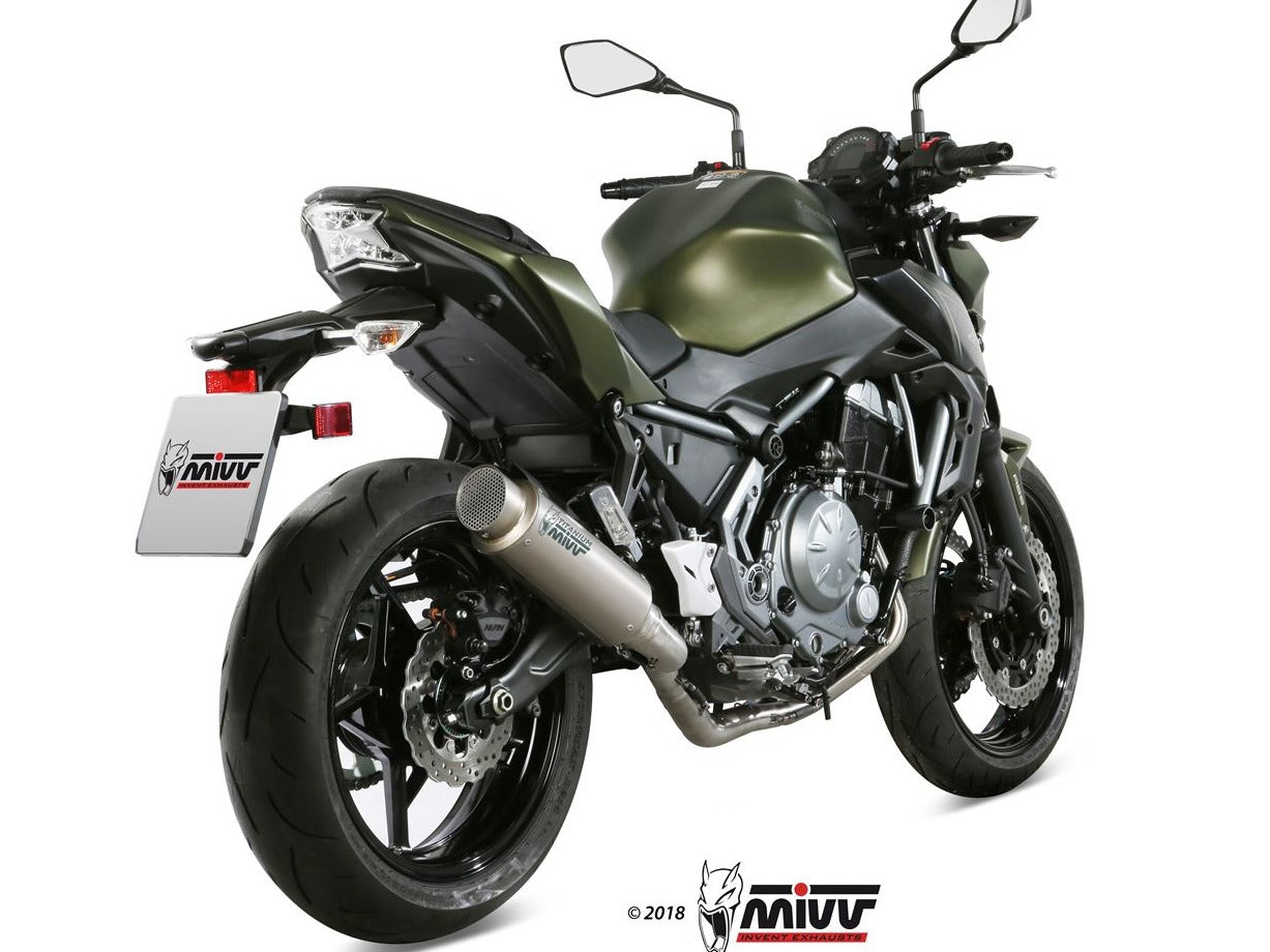 MIVV K.044 KAWASAKI NINJA 650 / Z 650 ( 2017 / 23 ) Full System High Exhaust "GP PRO" (titanium; approved) – Accessories in the 2WheelsHero Motorcycle Aftermarket Accessories and Parts Online Shop