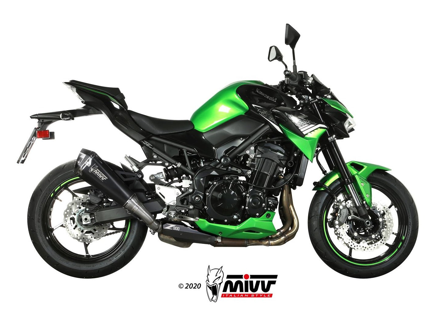 MIVV K.052 KAWASAKI Z900 ( 2020+ ) Slip-on Exhaust "Delta Race" (black; approved) – Accessories in the 2WheelsHero Motorcycle Aftermarket Accessories and Parts Online Shop