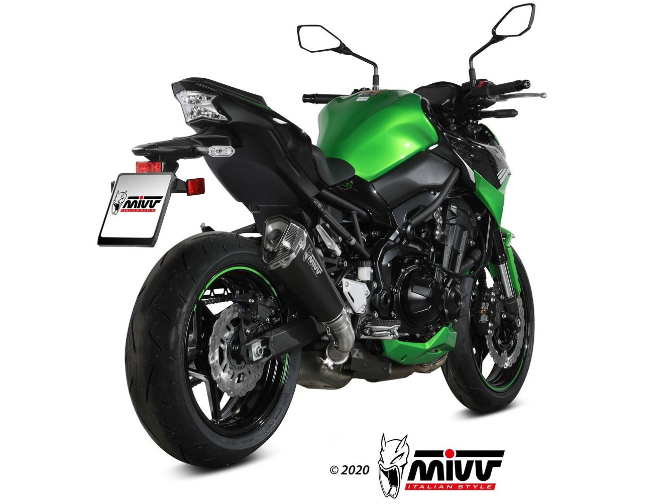 MIVV K.052 KAWASAKI Z900 ( 2020+ ) Slip-on Exhaust "Delta Race" (black; approved) – Accessories in the 2WheelsHero Motorcycle Aftermarket Accessories and Parts Online Shop