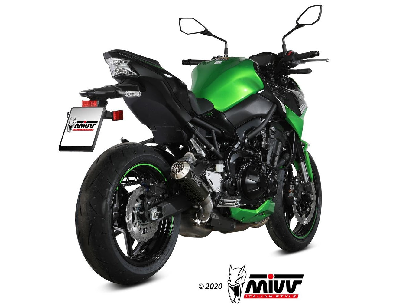 MIVV K.052 KAWASAKI Z900 ( 2020+ ) Slip-on Exhaust "MK3" (carbon; approved) – Accessories in the 2WheelsHero Motorcycle Aftermarket Accessories and Parts Online Shop