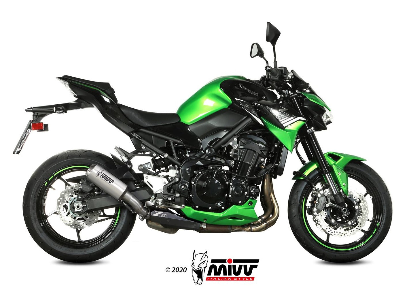 MIVV K.052 KAWASAKI Z900 ( 2020+ ) Slip-on Exhaust "MK3" (stainless steel; approved) – Accessories in the 2WheelsHero Motorcycle Aftermarket Accessories and Parts Online Shop
