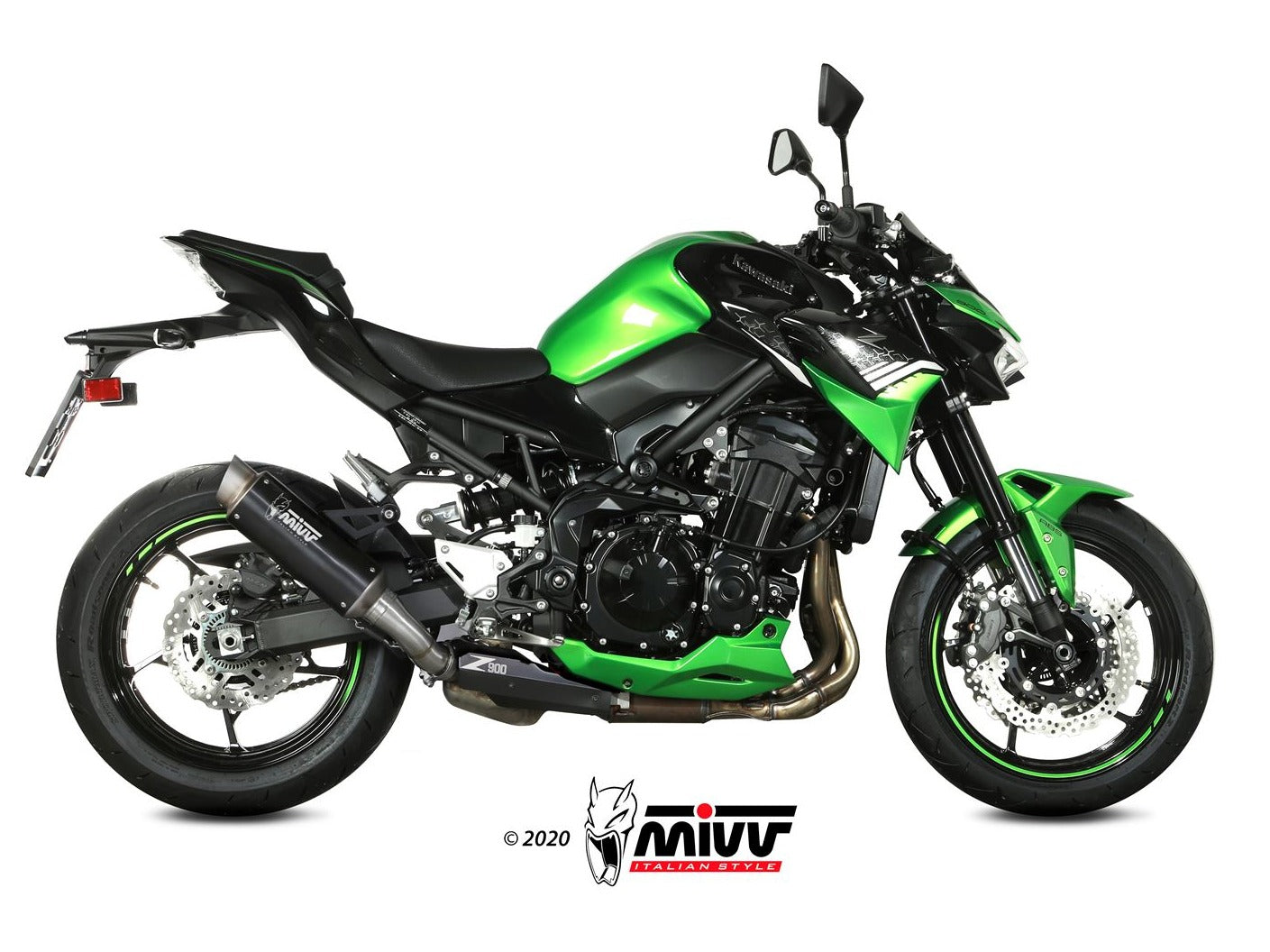 MIVV K.052 KAWASAKI Z900 ( 2020+ ) Slip-on Exhaust "GP Pro" (black; approved) – Accessories in the 2WheelsHero Motorcycle Aftermarket Accessories and Parts Online Shop