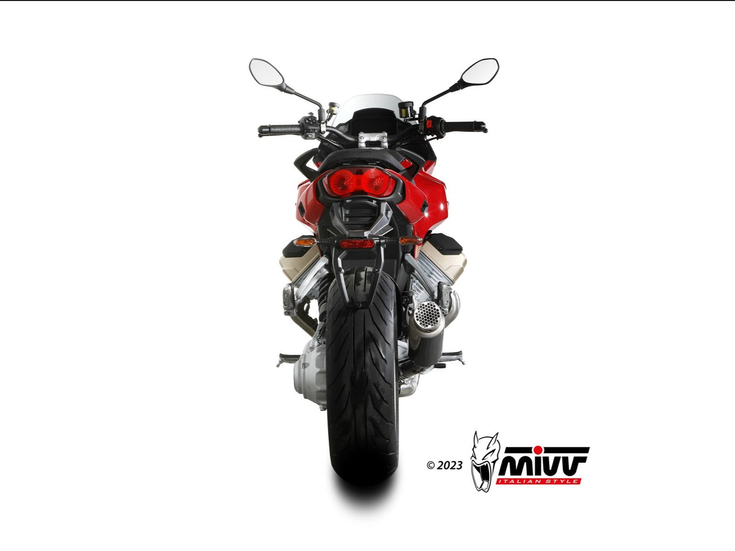 MIVV M.015 MOTO GUZZI V100 MANDELLO ( 2022+ ) Slip-on Exhaust "GP Pro" (carbon; approved) – Accessories in the 2WheelsHero Motorcycle Aftermarket Accessories and Parts Online Shop