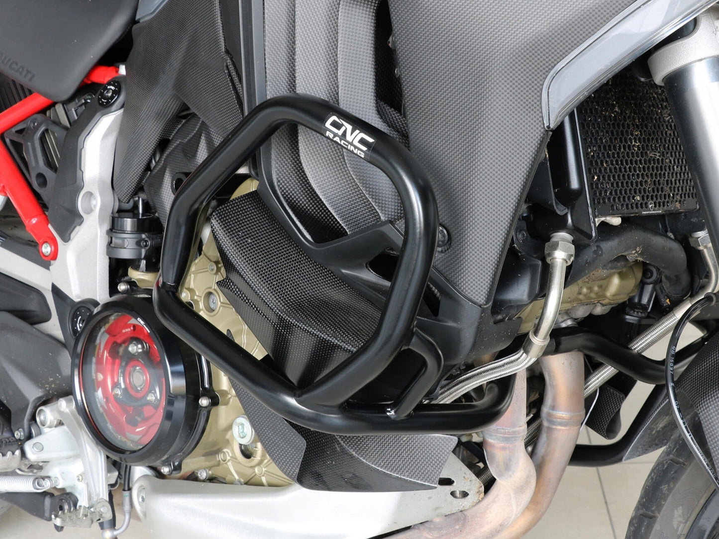 PR908 - CNC RACING Ducati Multistrada V4 (2025+) Steel Engine Guard – Accessories in the Factory Racing Motorcycle Aftermarket Accessories and Parts Online Shop