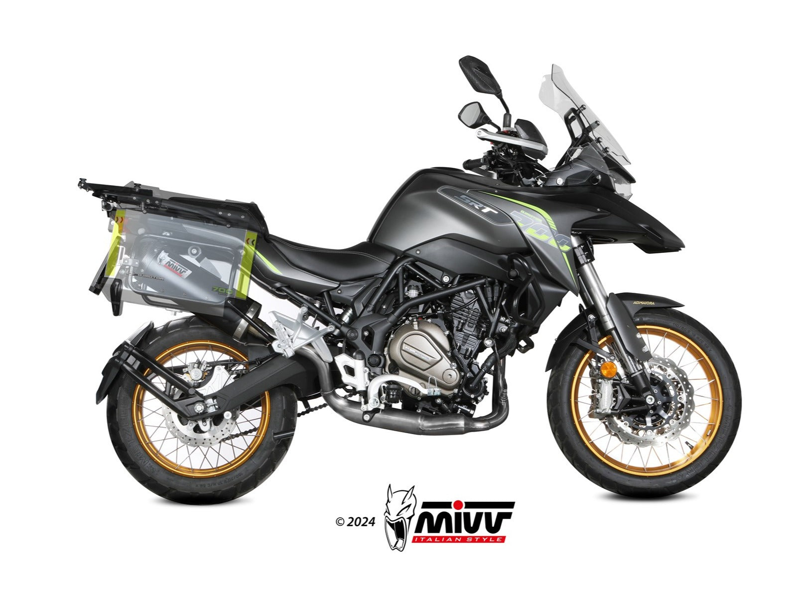 MIVV QJ.001 QJ MOTOR SRT 700 / X ( 2024+ ) Slip-on Exhaust "Oval" (black + carbon cap; approved) – Accessories in the 2WheelsHero Motorcycle Aftermarket Accessories and Parts Online Shop