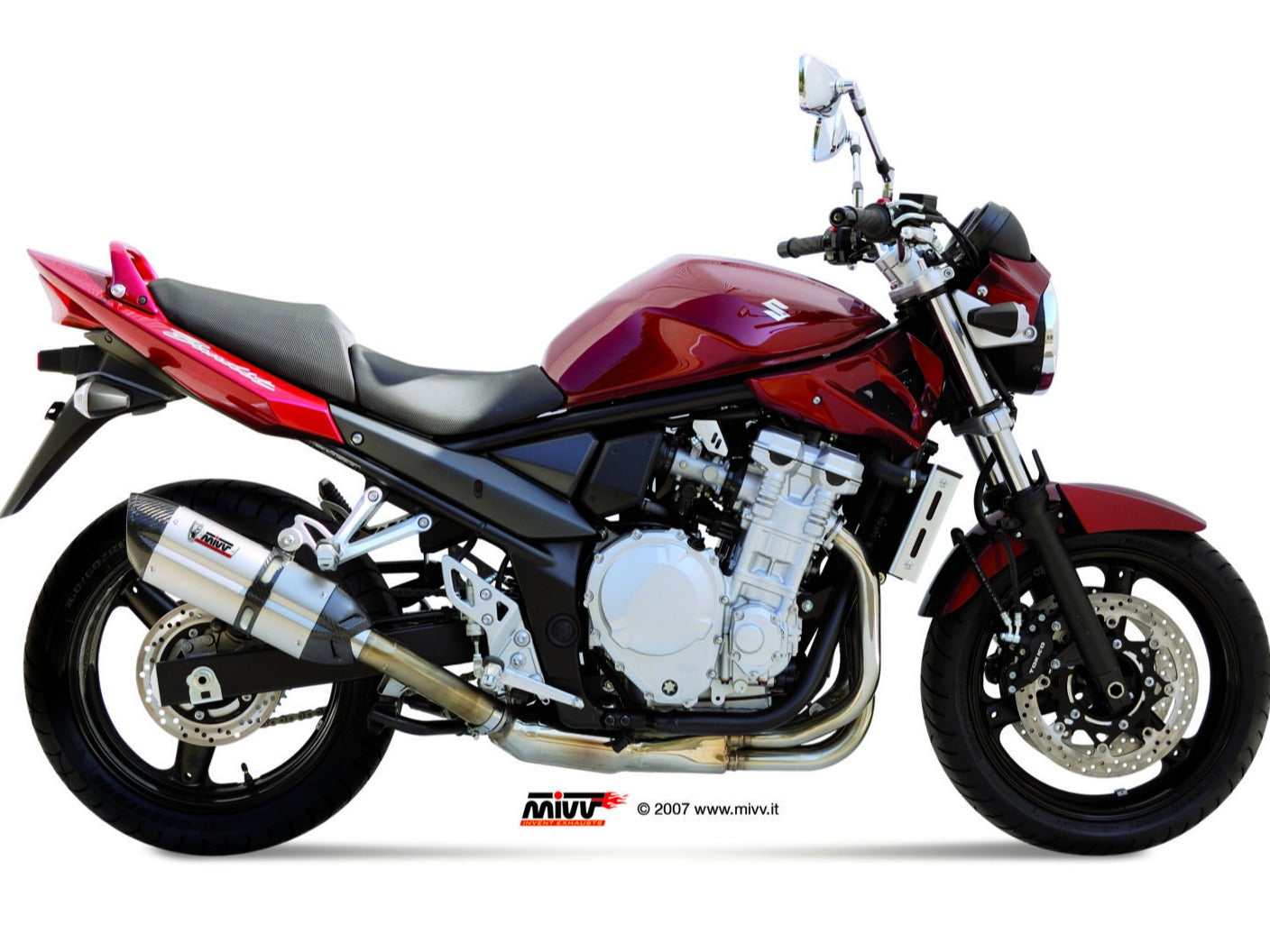 MIVV S.030 SUZUKI GSF 650 Bandit / GSX 650 F ( 2007 / 15 ) Slip-on Exhaust "Suono" (stainless steel; approved) – Accessories in the 2WheelsHero Motorcycle Aftermarket Accessories and Parts Online Shop
