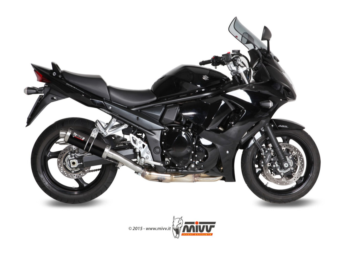 MIVV S.029 SUZUKI GSX 1250 FA ( 2009 / 16 ) Slip-on Exhaust "GP" (black; approved) – Accessories in the 2WheelsHero Motorcycle Aftermarket Accessories and Parts Online Shop
