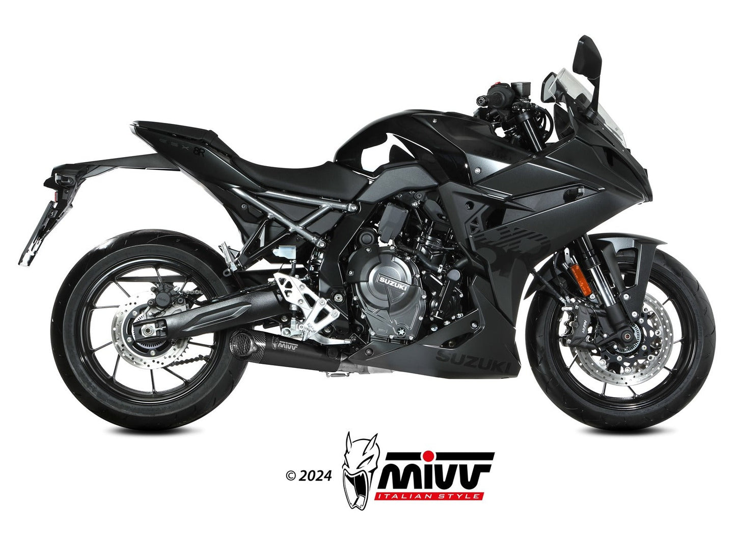 MIVV S.062 SUZUKI GSX-8R / 8S ( 2022+ ) Full System Exhaust "X-M5" (black; not approved) – Accessories in the 2WheelsHero Motorcycle Aftermarket Accessories and Parts Online Shop