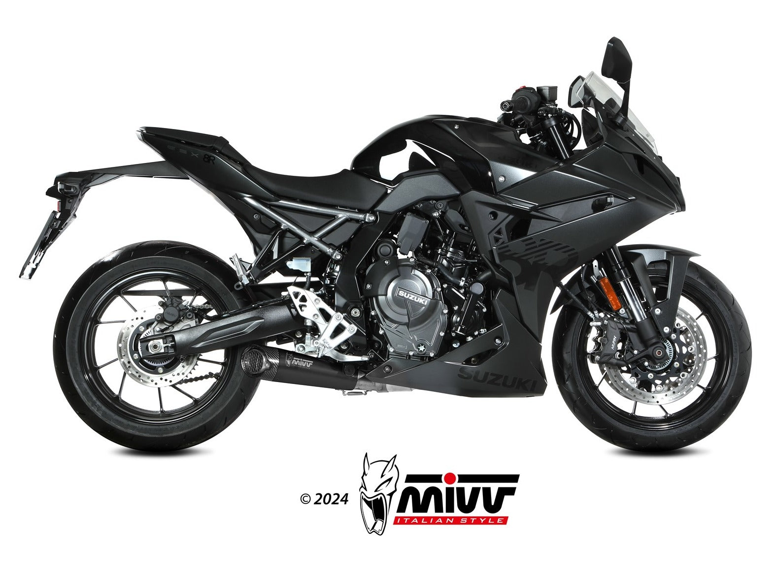 MIVV S.062 SUZUKI GSX-8R / 8S ( 2022+ ) Full System Exhaust "X-M5" (black; not approved) – Accessories in the 2WheelsHero Motorcycle Aftermarket Accessories and Parts Online Shop
