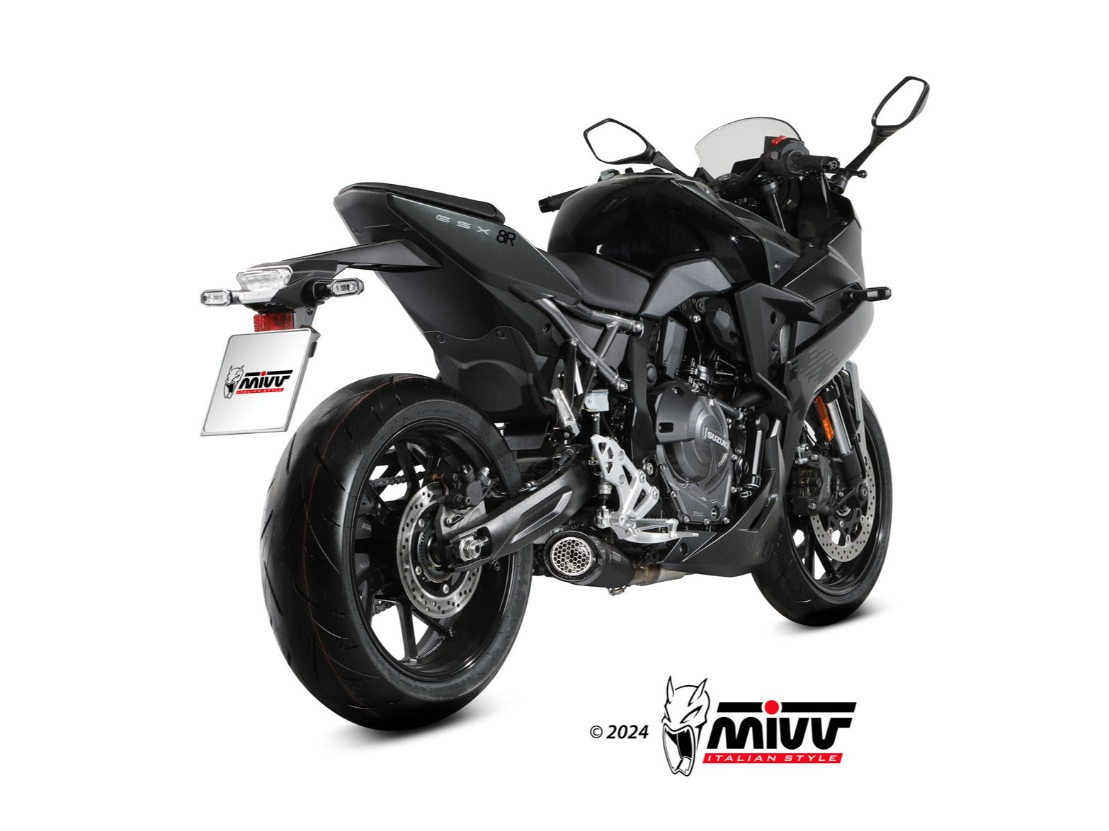 MIVV S.062 SUZUKI GSX-8R / 8S ( 2022+ ) Full System Exhaust "X-M5" (black; not approved) – Accessories in the 2WheelsHero Motorcycle Aftermarket Accessories and Parts Online Shop