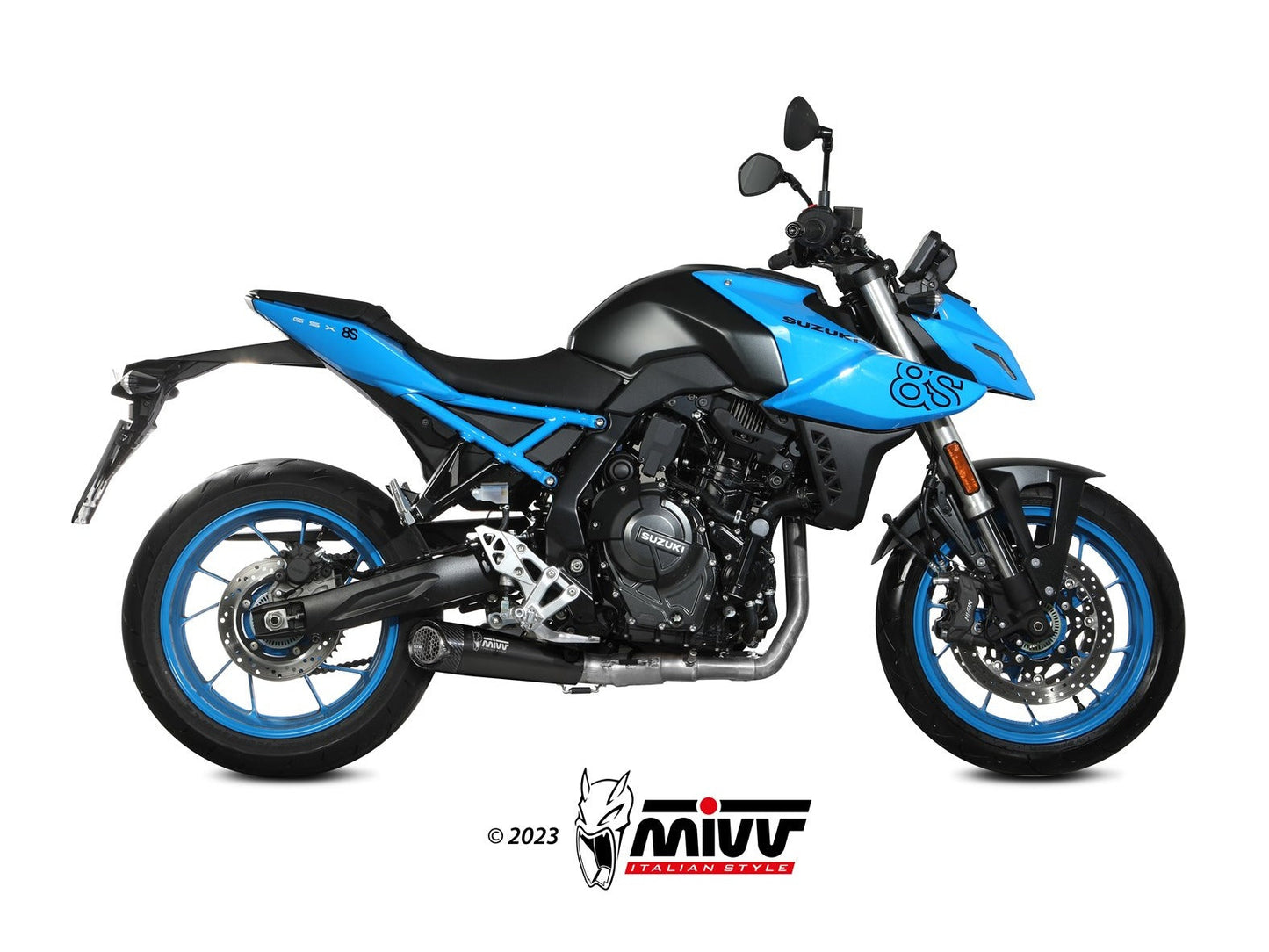 MIVV S.062 SUZUKI GSX-8R / 8S ( 2022+ ) Full System Exhaust "X-M5" (black; not approved) – Accessories in the 2WheelsHero Motorcycle Aftermarket Accessories and Parts Online Shop