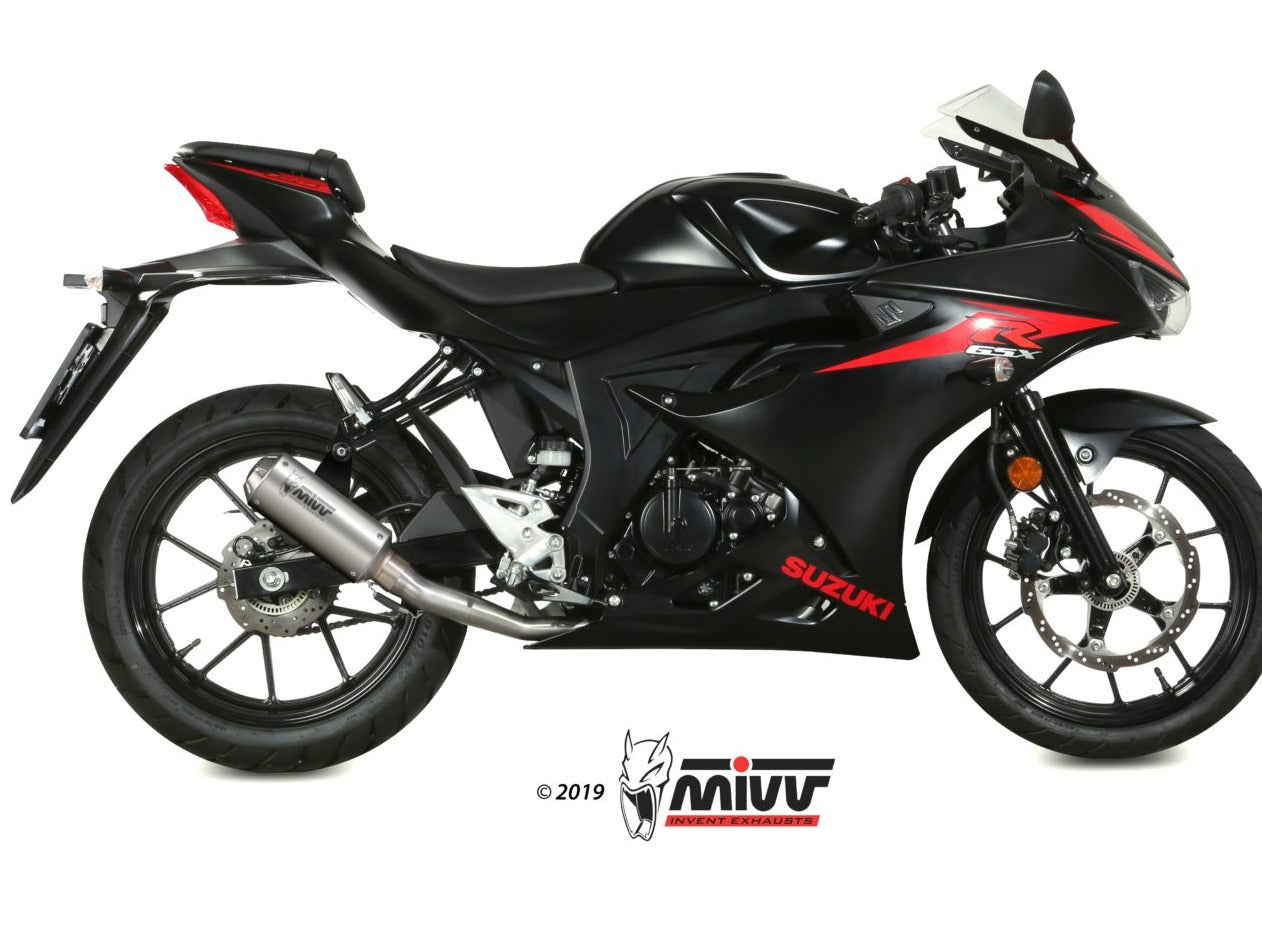 MIVV S.055 SUZUKI GSX-R / S 125 ( 2017 / 20 ) Full System Exhaust "MK3" (stainless steel; not approved) – Accessories in the 2WheelsHero Motorcycle Aftermarket Accessories and Parts Online Shop