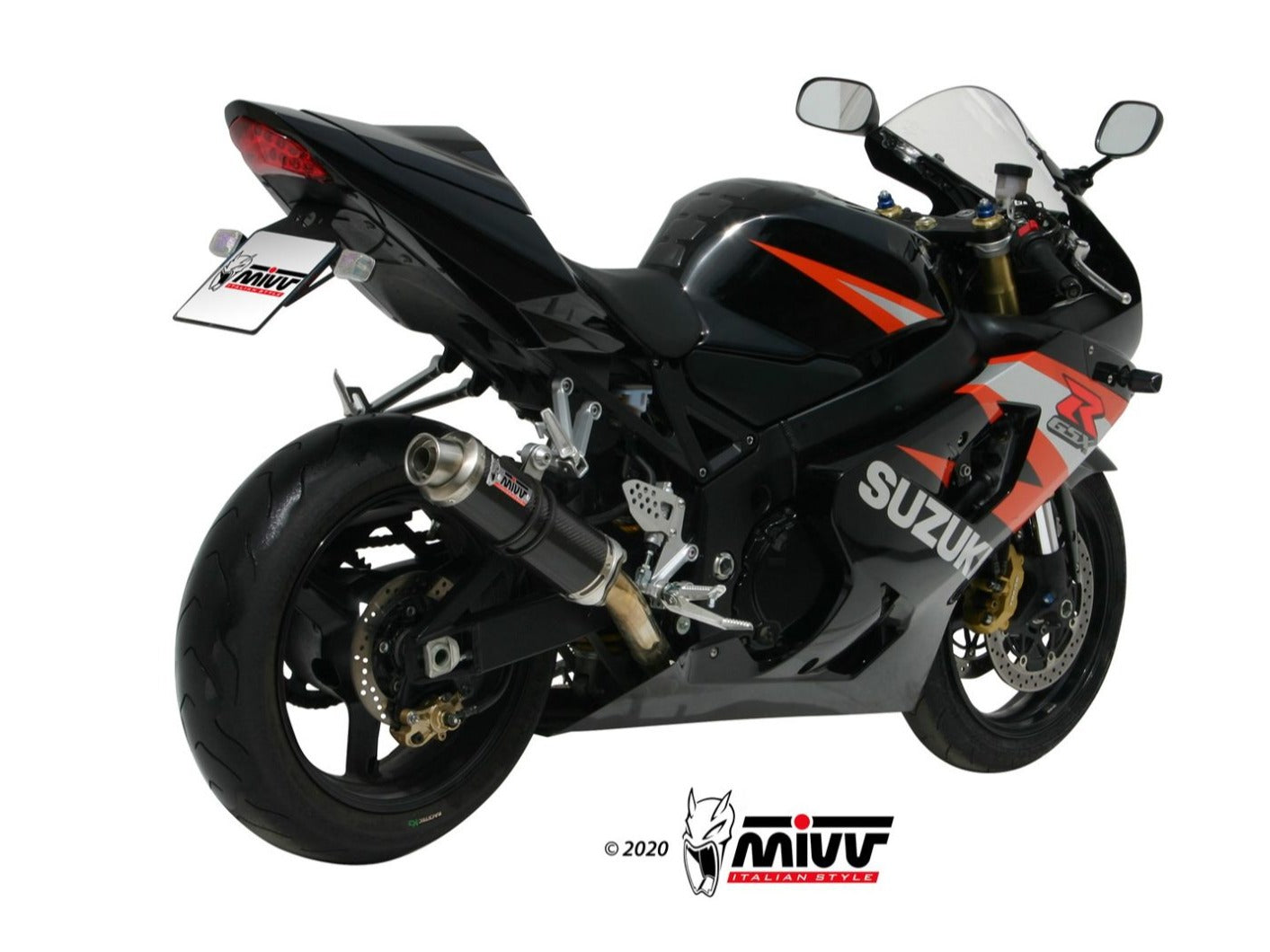 MIVV S.014 SUZUKI GSX-R 600 / 750 ( 2004 - 05 ) Bolt-on Exhaust "GP" (carbon; approved) – Accessories in the 2WheelsHero Motorcycle Aftermarket Accessories and Parts Online Shop