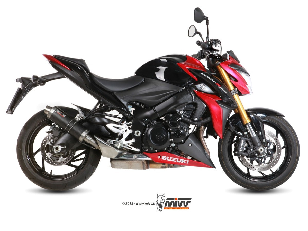 MIVV S.044 SUZUKI GSX-S 1000 / F ( 2015 / 20 ) Slip-on Exhaust "GP" (carbon; approved) – Accessories in the 2WheelsHero Motorcycle Aftermarket Accessories and Parts Online Shop