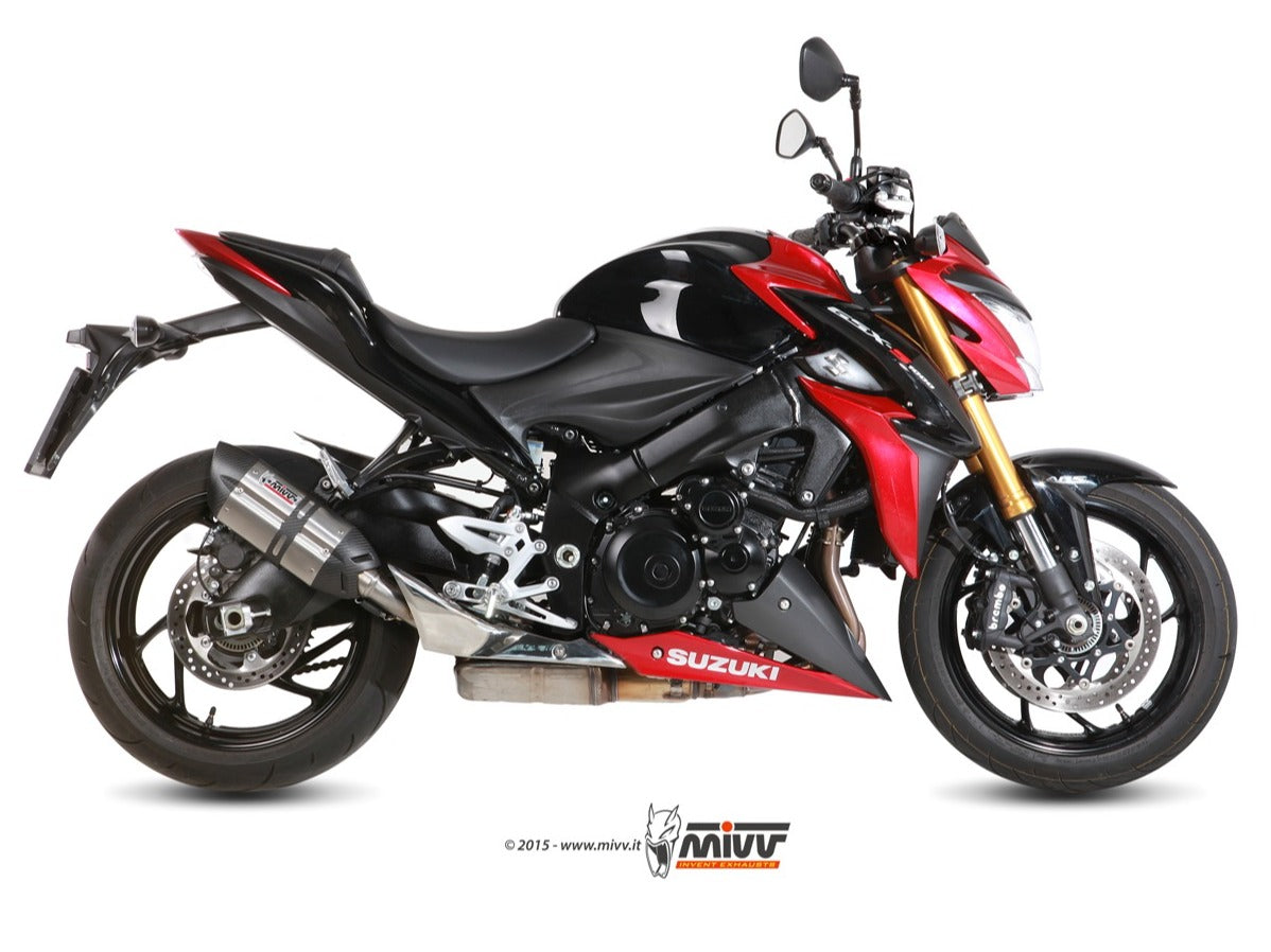 MIVV S.044 SUZUKI GSX-S 1000 / F ( 2015 / 20 ) Slip-on Exhaust "Suono" (stainless steel; approved) – Accessories in the 2WheelsHero Motorcycle Aftermarket Accessories and Parts Online Shop