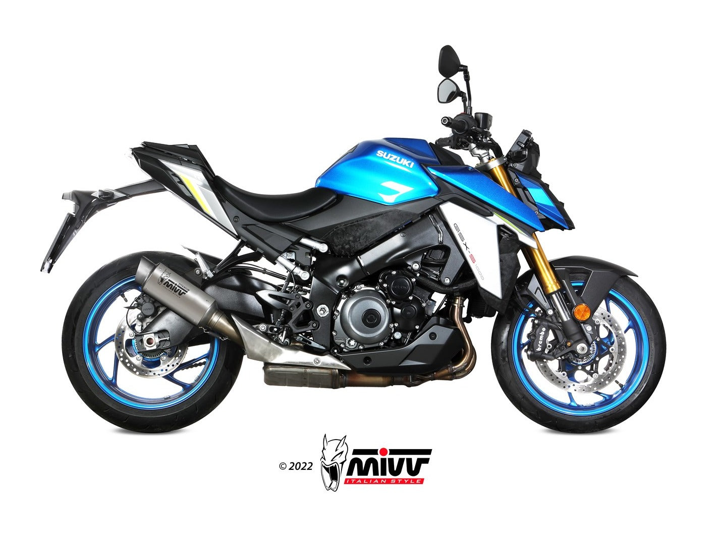 MIVV S.059 SUZUKI GSX-S 1000 / 950 ( 2021+ ) Slip-on Exhaust "GP Pro" (titanium; approved) – Accessories in the 2WheelsHero Motorcycle Aftermarket Accessories and Parts Online Shop