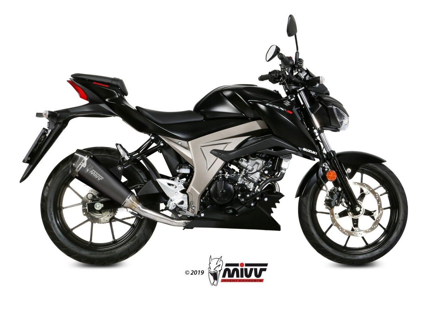 MIVV S.055 SUZUKI GSX-R / S 125 ( 2017 / 20 ) Full System Exhaust "Delta Race" (black; approved) – Accessories in the 2WheelsHero Motorcycle Aftermarket Accessories and Parts Online Shop