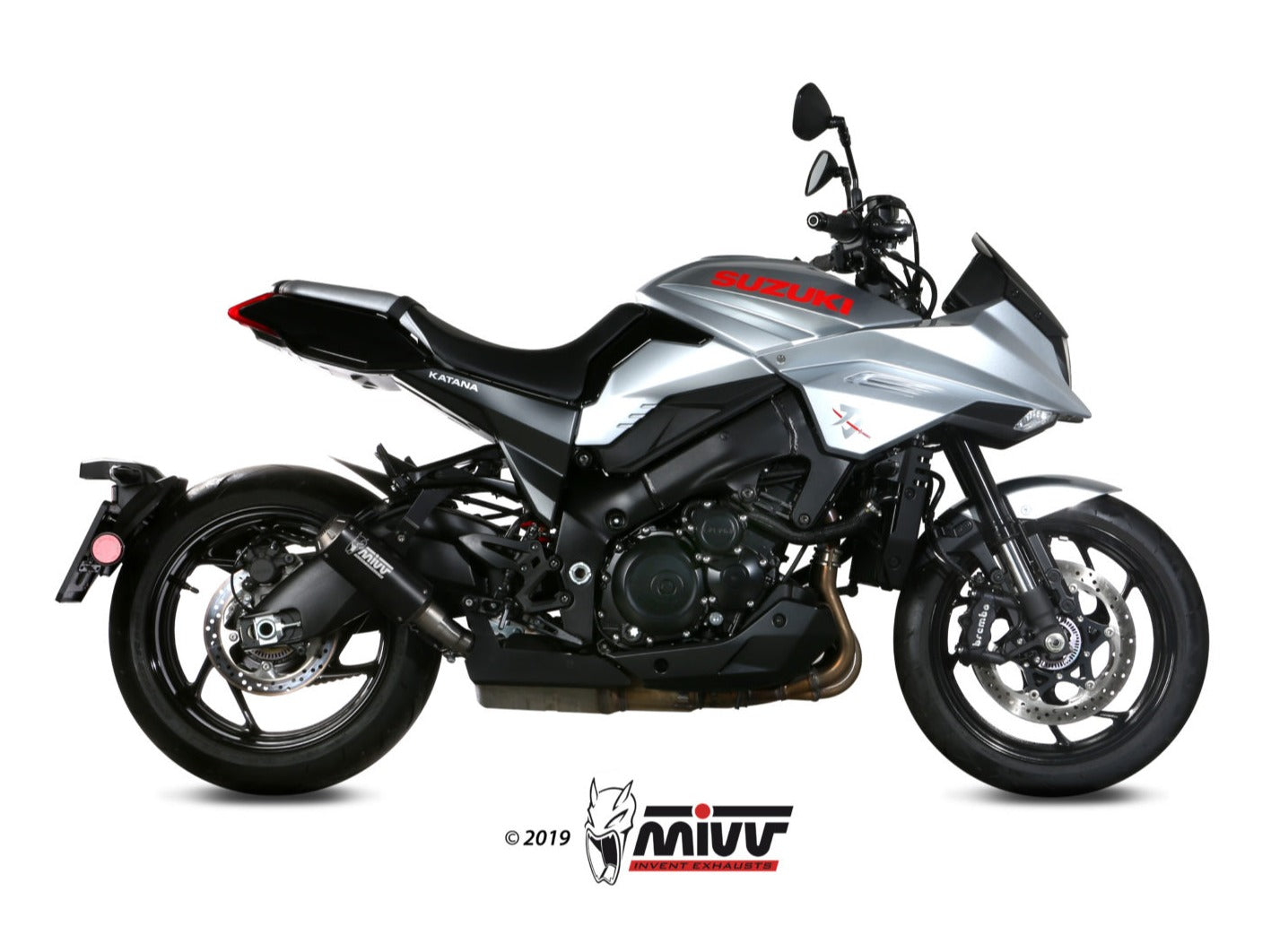 MIVV S.056 SUZUKI Katana ( 2019+ ) Slip-on Exhaust "MK3" (black; approved) – Accessories in the 2WheelsHero Motorcycle Aftermarket Accessories and Parts Online Shop