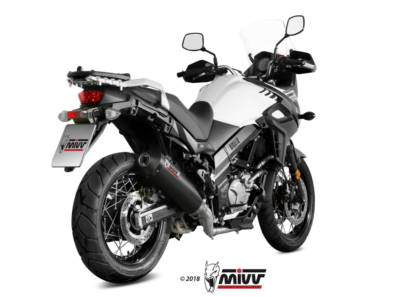 MIVV S.049 SUZUKI V-Strom 650 ( 2017+ ) Full System Exhaust "Oval" (carbon + cap; approved) – Accessories in the 2WheelsHero Motorcycle Aftermarket Accessories and Parts Online Shop
