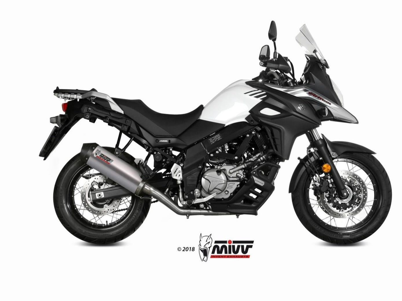 MIVV S.049 SUZUKI V-Strom 650 ( 2017+ ) Full System Exhaust "Oval" (titanium + carbon cap; approved) – Accessories in the 2WheelsHero Motorcycle Aftermarket Accessories and Parts Online Shop