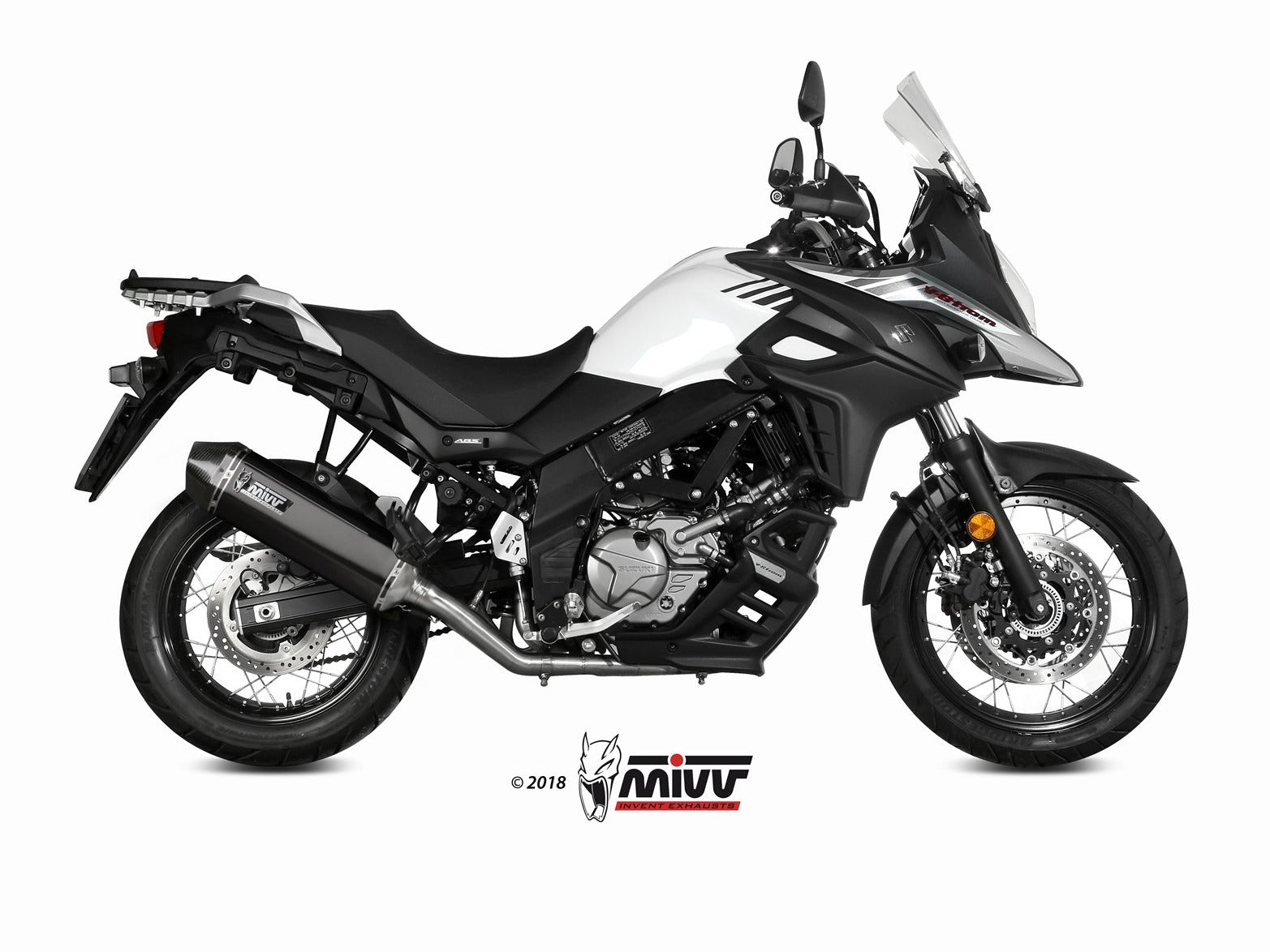 MIVV S.049 SUZUKI V-Strom 650 ( 2017+ ) Full System Exhaust "Speed Edge" (black; approved) – Accessories in the 2WheelsHero Motorcycle Aftermarket Accessories and Parts Online Shop
