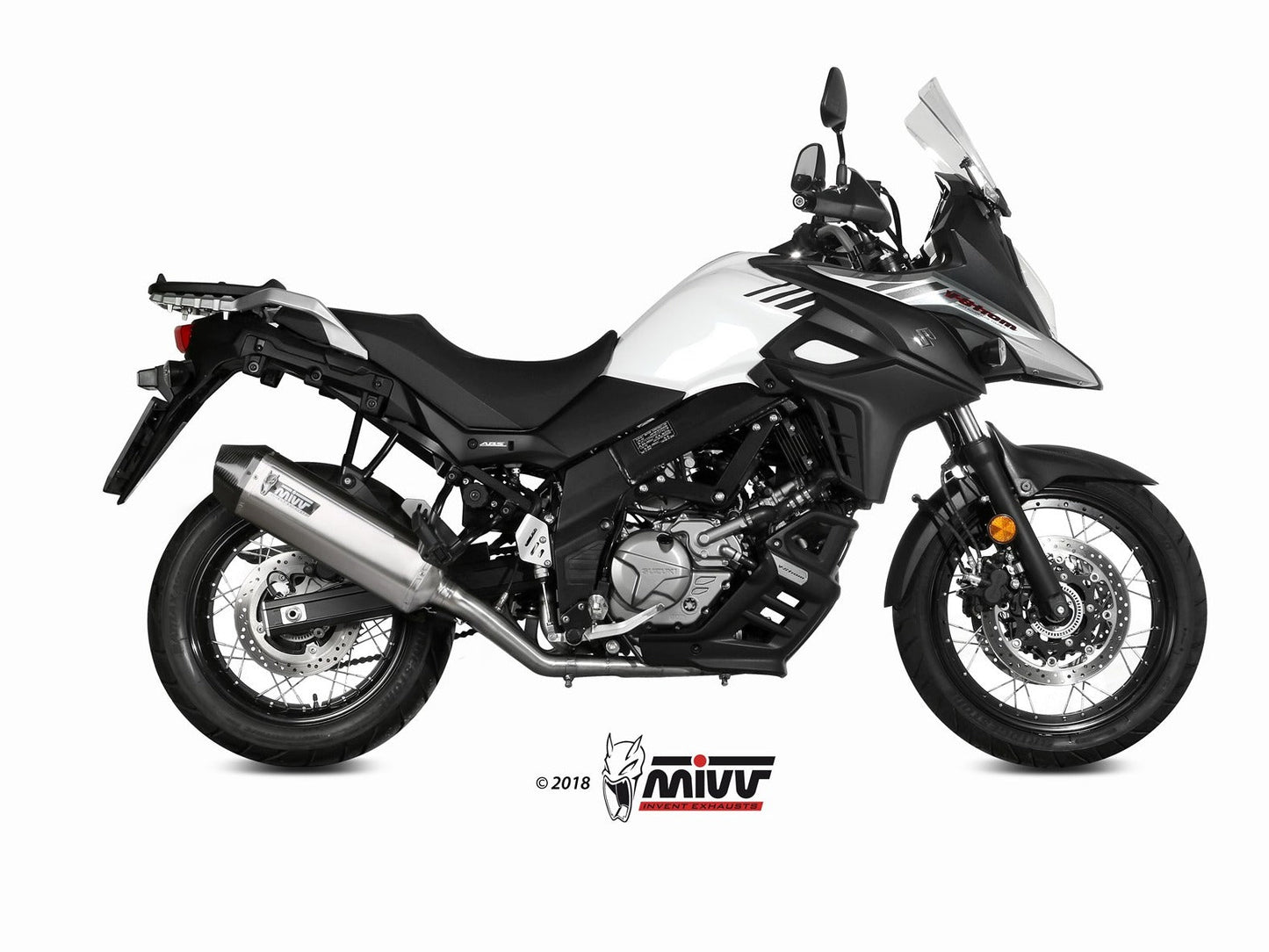 MIVV S.049 SUZUKI V-Strom 650 ( 2017+ ) Full System Exhaust "Speed Edge" (stainless steel; approved) – Accessories in the 2WheelsHero Motorcycle Aftermarket Accessories and Parts Online Shop