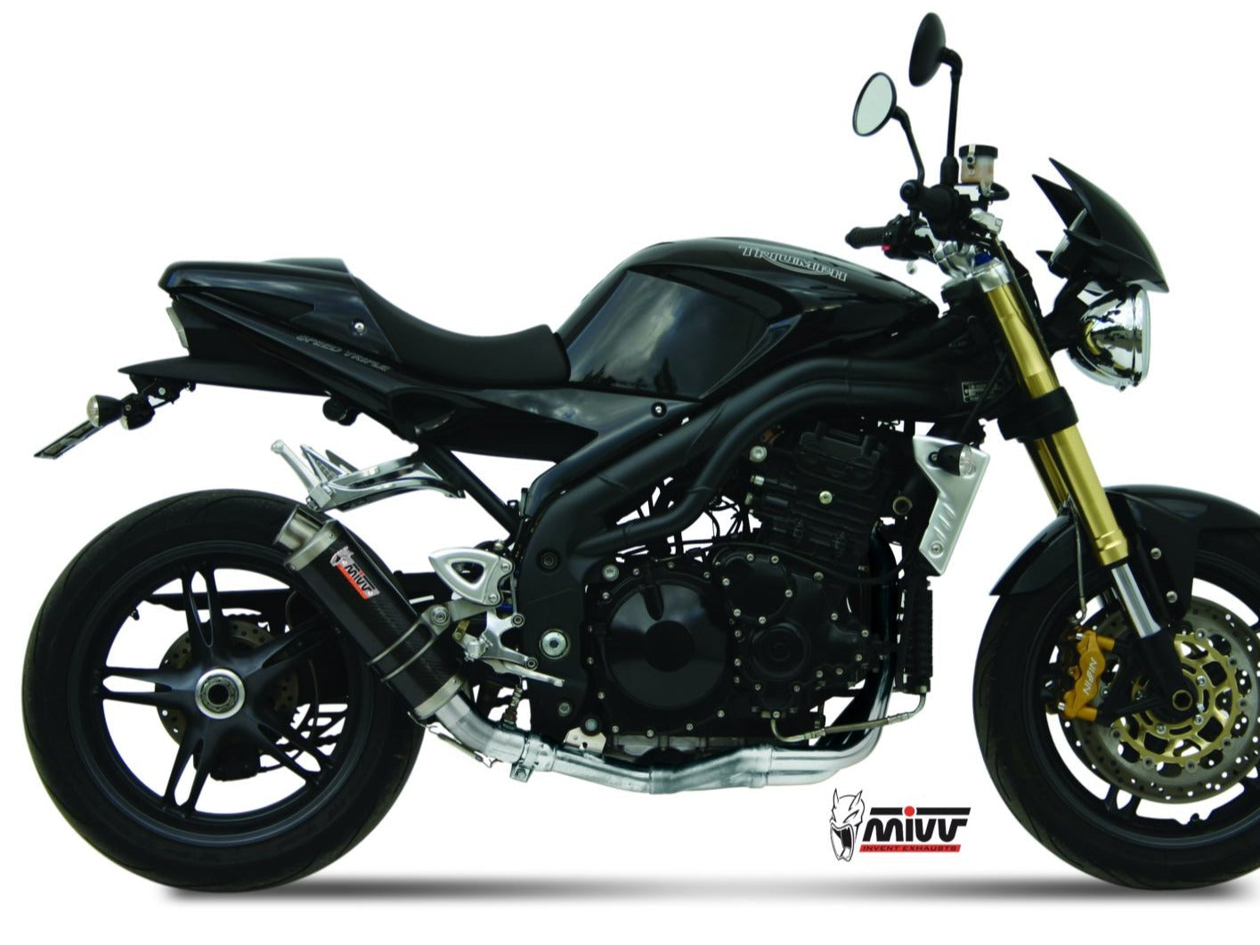 MIVV T.005 TRIUMPH SPEED TRIPLE 1050 R / S / RS ( 2005 - 06) Slip On Exhaust "GP" (carbon; approved) – Accessories in the 2WheelsHero Motorcycle Aftermarket Accessories and Parts Online Shop
