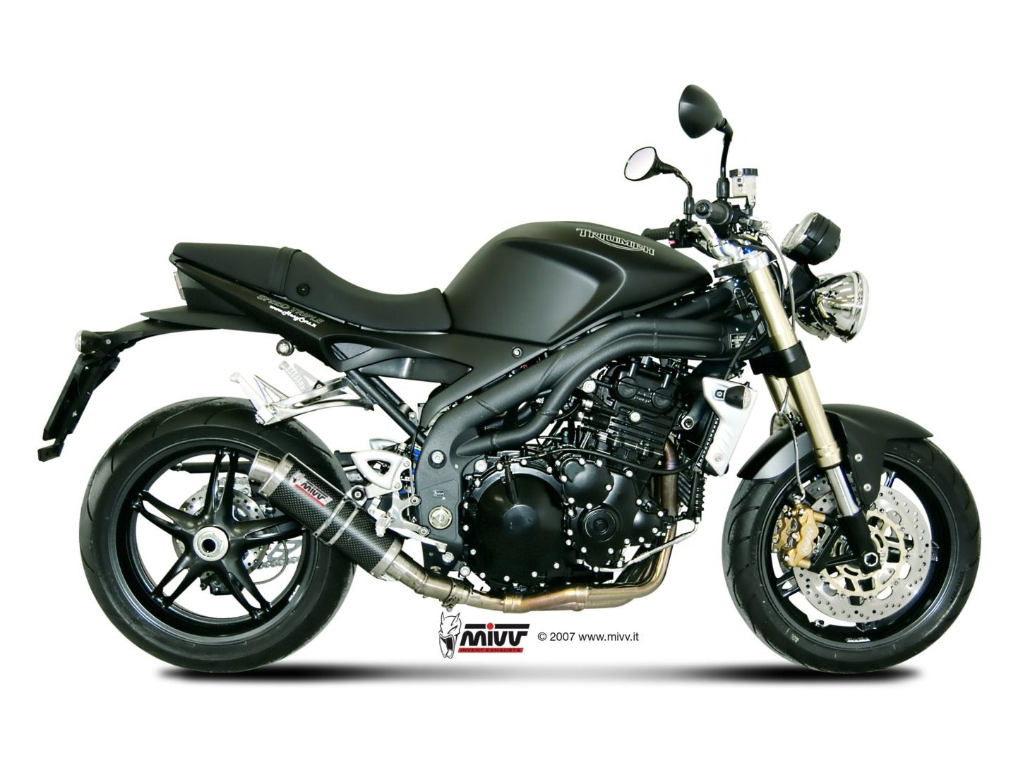 MIVV T.008 TRIUMPH SPEED TRIPLE 1050 R / S / RS ( 2007 / 10 ) Slip On Low Exhaust "GP" (carbon; approved) – Accessories in the 2WheelsHero Motorcycle Aftermarket Accessories and Parts Online Shop
