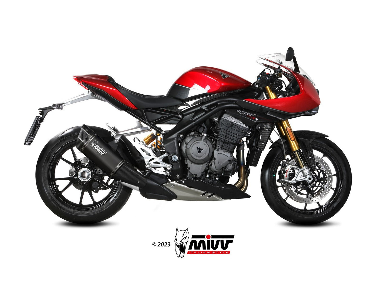 MIVV T.025 TRIUMPH SPEED TRIPLE 1200 RR / RS ( 2021+ ) Dual Slip On Exhaust "SR-1" (black titanium; approved) – Accessories in the 2WheelsHero Motorcycle Aftermarket Accessories and Parts Online Shop