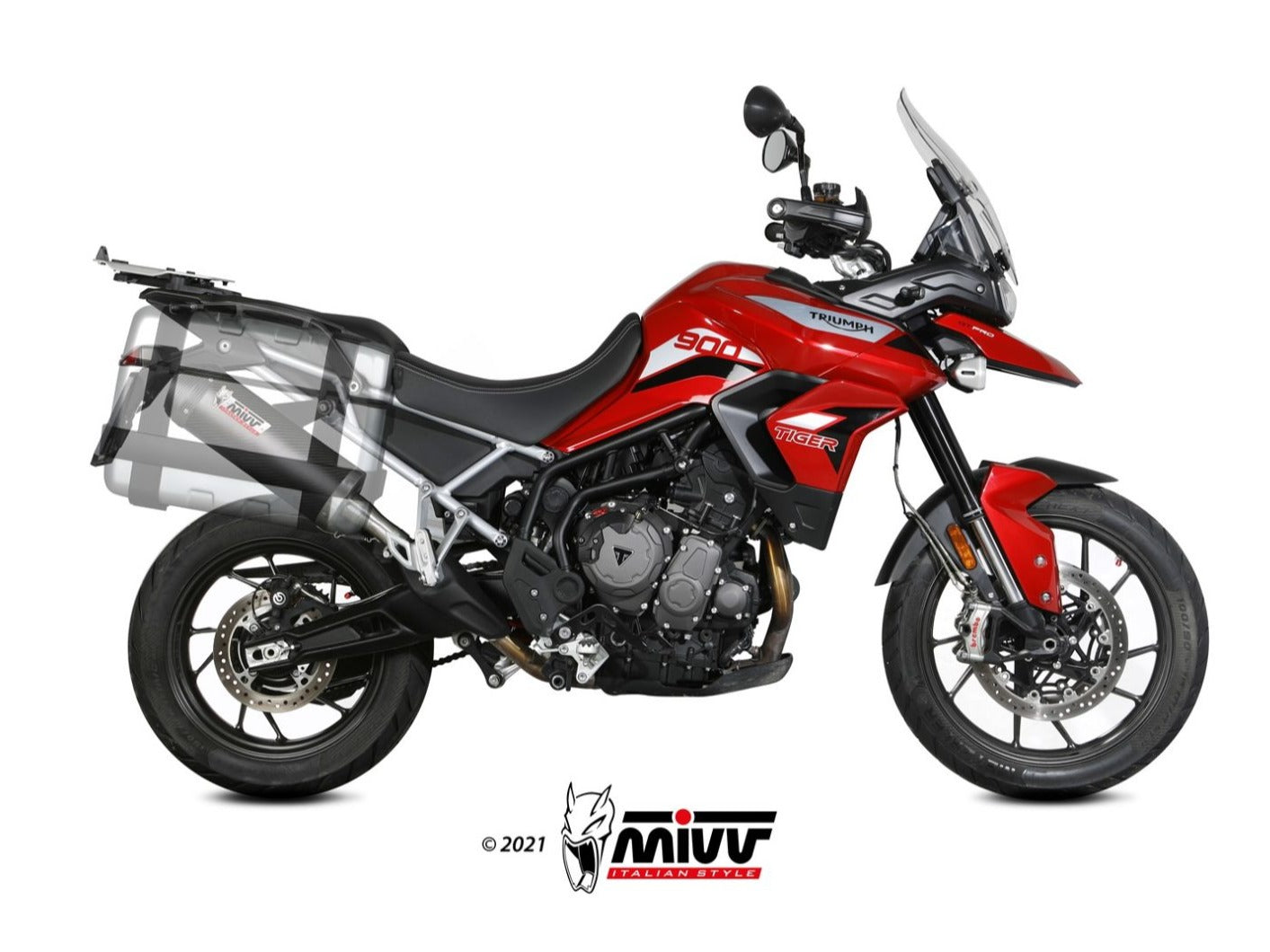 MIVV T.018 TRIUMPH TIGER 900 / GT / PRO / RALLY ( 2021 / 23 ) Slip-on Exhaust "Oval" ( carbon + cap; approved) – Accessories in the 2WheelsHero Motorcycle Aftermarket Accessories and Parts Online Shop