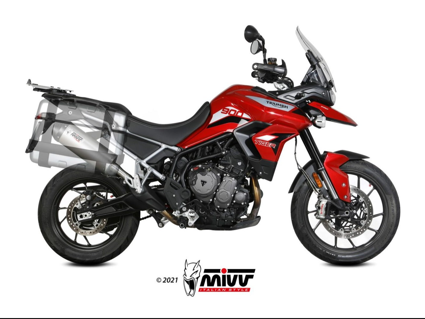 MIVV T.018 TRIUMPH TIGER 900 / GT / PRO / RALLY ( 2021 / 23 ) Slip-on Exhaust "Oval" ( titanium + carbon cap; approved) – Accessories in the 2WheelsHero Motorcycle Aftermarket Accessories and Parts Online Shop