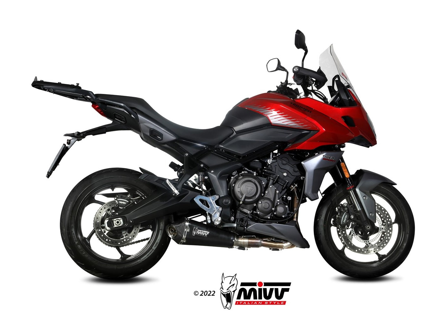 MIVV T.022 TRIUMPH TIGER SPORT 660 ( 2022+ ) Full System Exhaust "Delta Race" (black; approved) – Accessories in the 2WheelsHero Motorcycle Aftermarket Accessories and Parts Online Shop