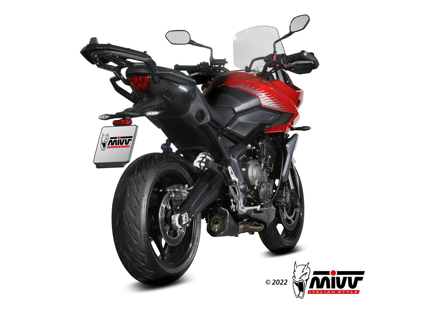 MIVV T.022 TRIUMPH TIGER SPORT 660 ( 2022+ ) Full System Exhaust "Delta Race" (black; approved) – Accessories in the 2WheelsHero Motorcycle Aftermarket Accessories and Parts Online Shop