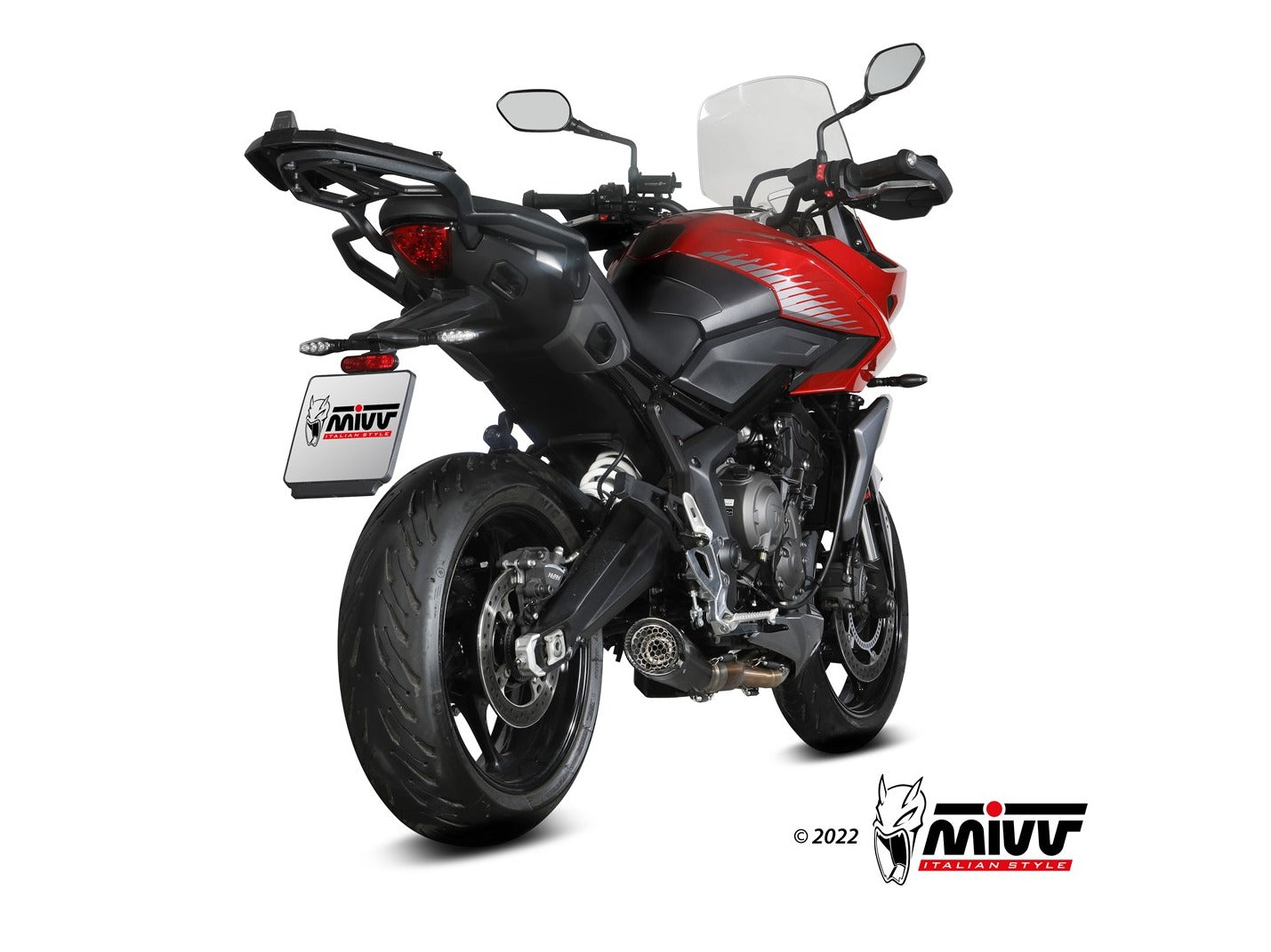 MIVV T.022 TRIUMPH TIGER SPORT 660 ( 2022+ ) Full System Exhaust "X-M5" (black; not approved) – Accessories in the 2WheelsHero Motorcycle Aftermarket Accessories and Parts Online Shop