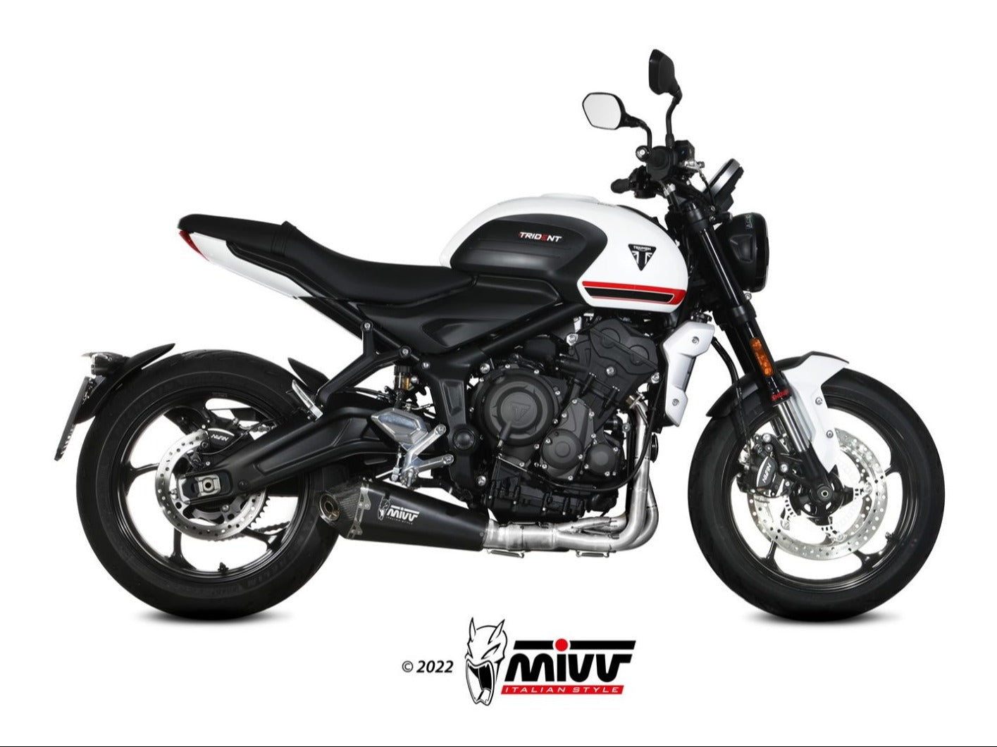 MIVV T.022 TRIUMPH TRIDENT 660 ( 2021+ ) Full System Exhaust "Delta Race" (black; approved) – Accessories in the 2WheelsHero Motorcycle Aftermarket Accessories and Parts Online Shop