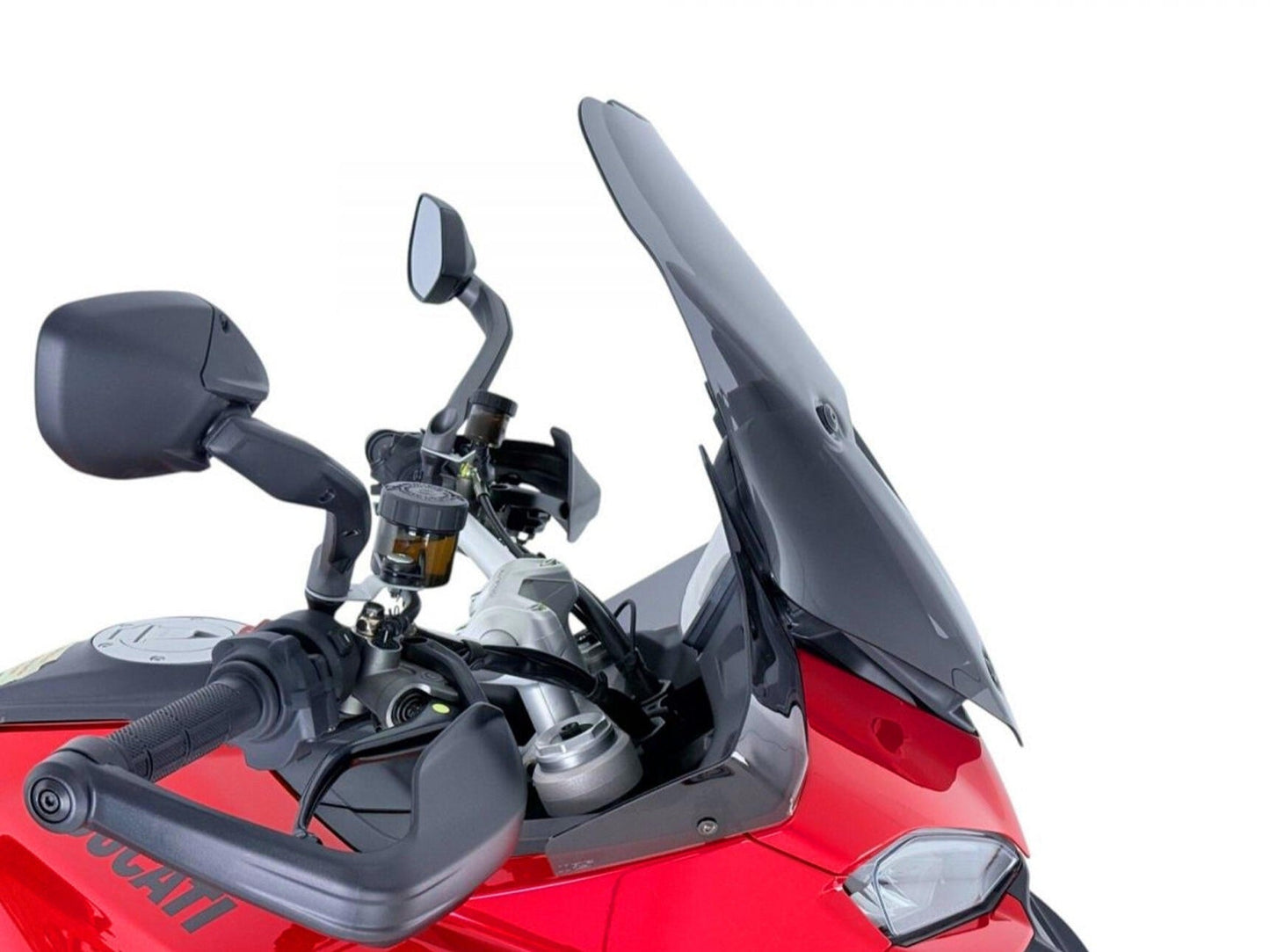 WS371 - CNC RACING Ducati Multistrada V2 (2025+) Wind Screen (touring; dark smoke) – Accessories in the Factory Racing Motorcycle Aftermarket Accessories and Parts Online Shop