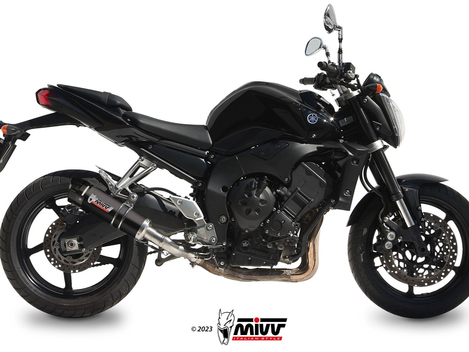 MIVV Y.023 YAMAHA FZ1 / FZ1 FAZER ( 2006 - 2016 ) Slip- on Exhaust "GP" ( black + carbon cap; approved) – Accessories in the 2WheelsHero Motorcycle Aftermarket Accessories and Parts Online Shop