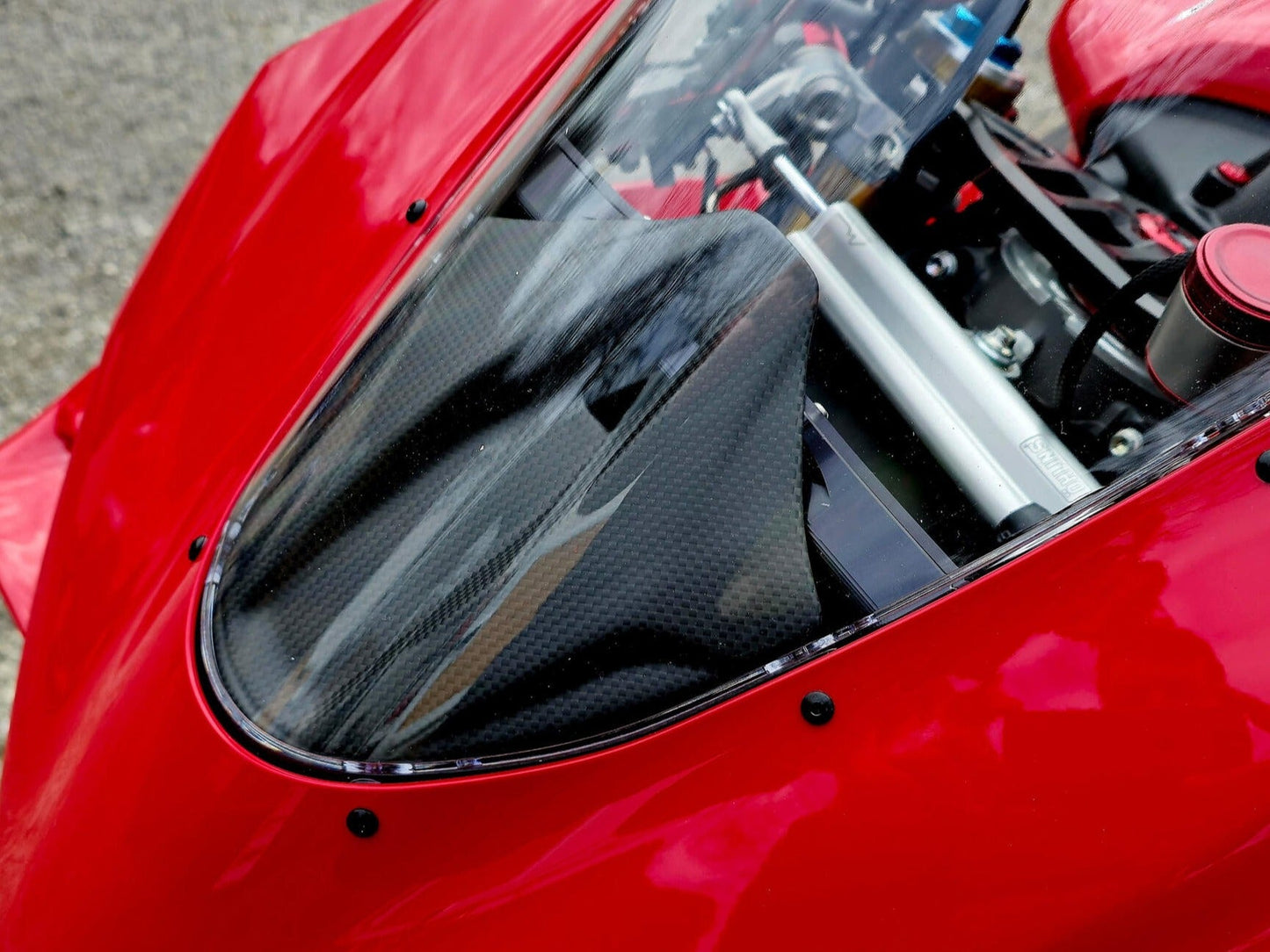 CNC RACING ZA415 Ducati Panigale V4 (2025+) Carbon Front Fairing Infill – Accessories in the Factory Racing Motorcycle Aftermarket Accessories and Parts Online Shop